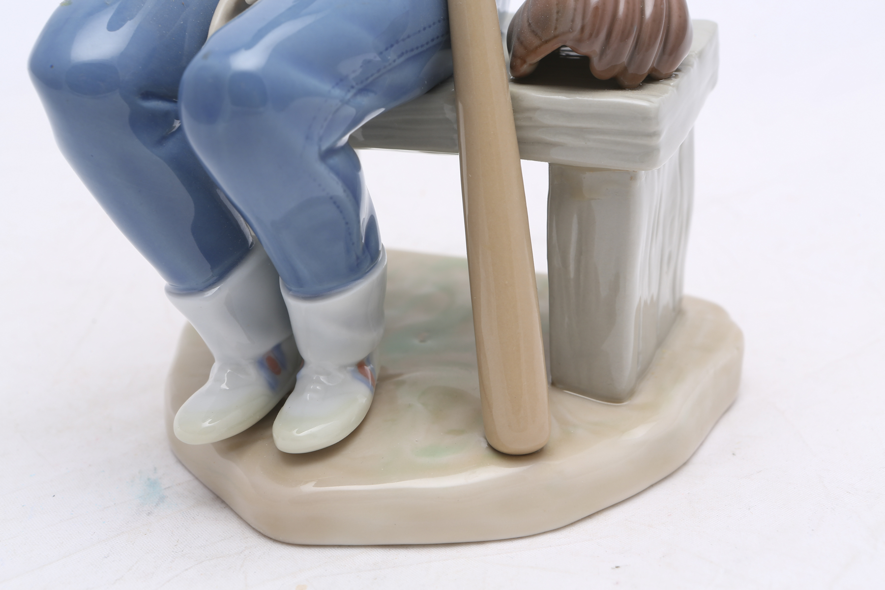 Lladró "Little Leaguer on Bench" Figurine #5291