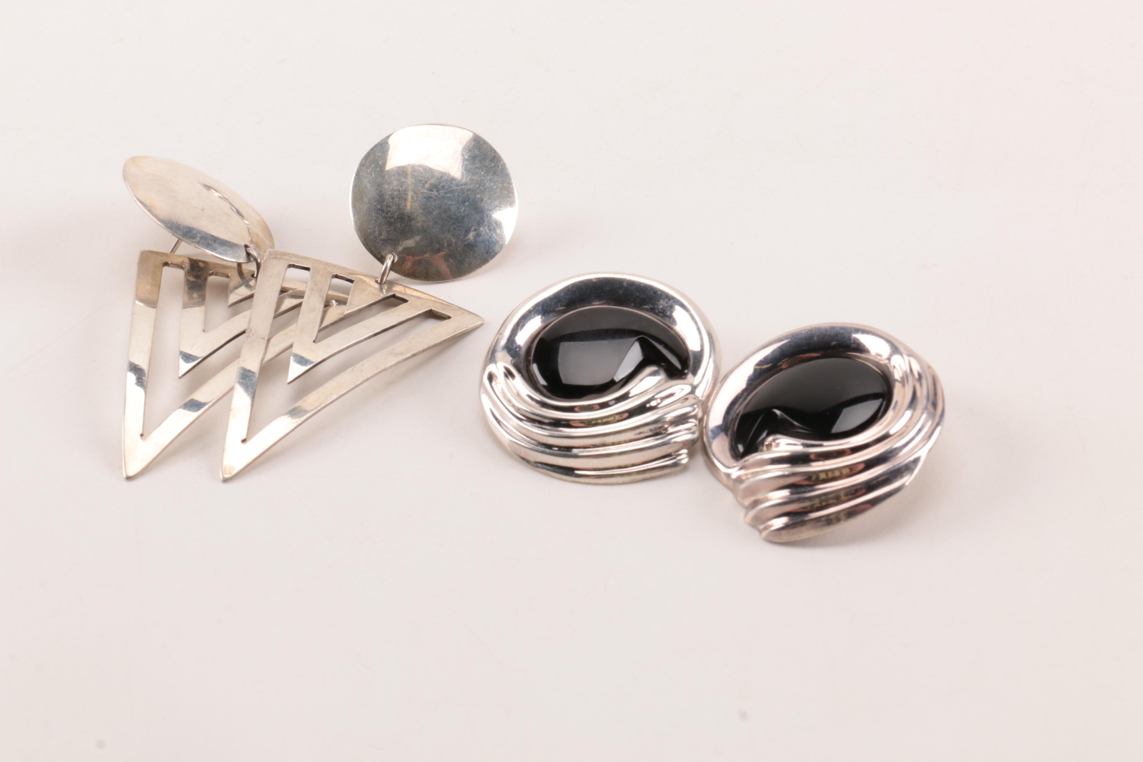 Assorted Sterling Silver Jewelry Including Taxco