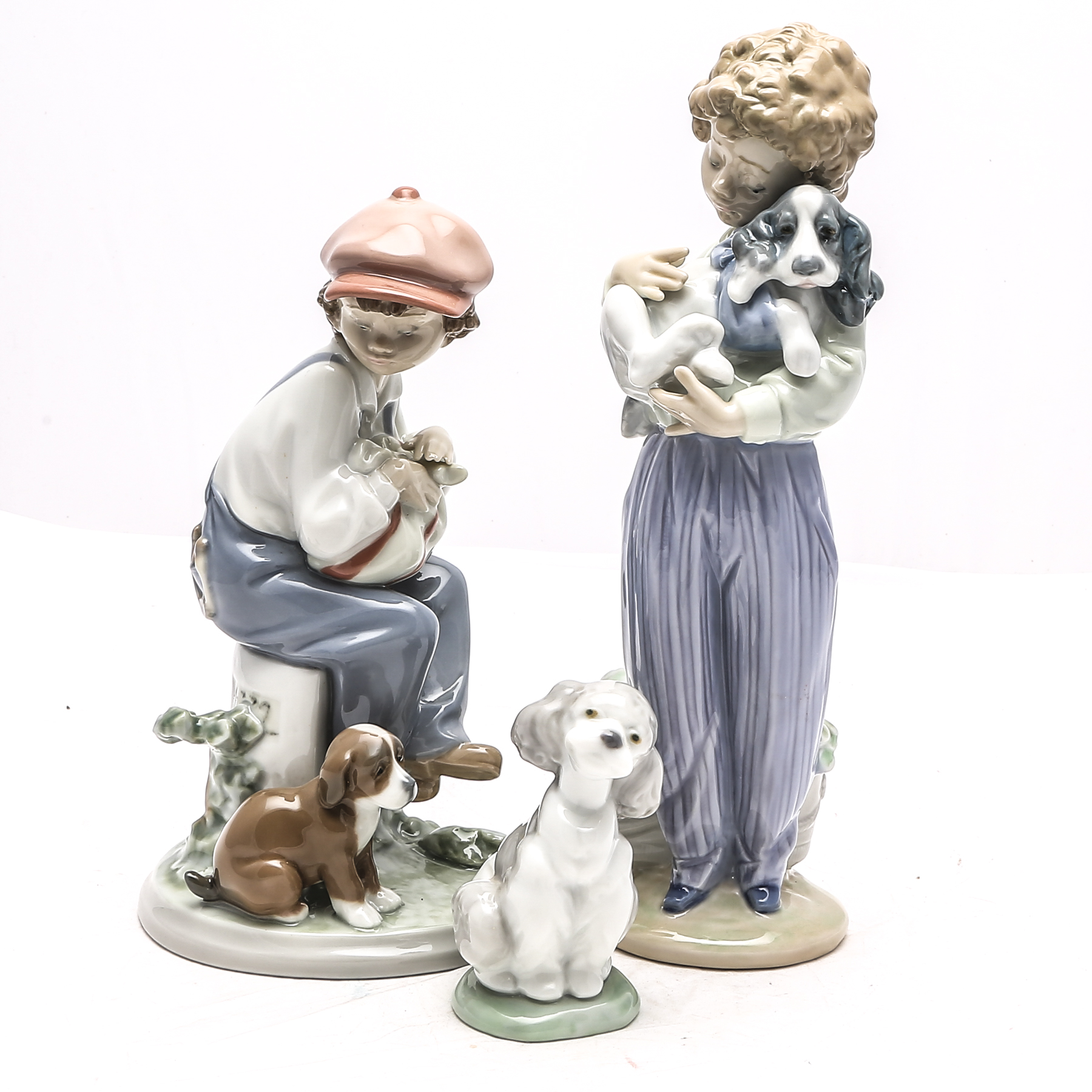 Lladró "My Buddy" #7609 and "My Best Friend" #5401