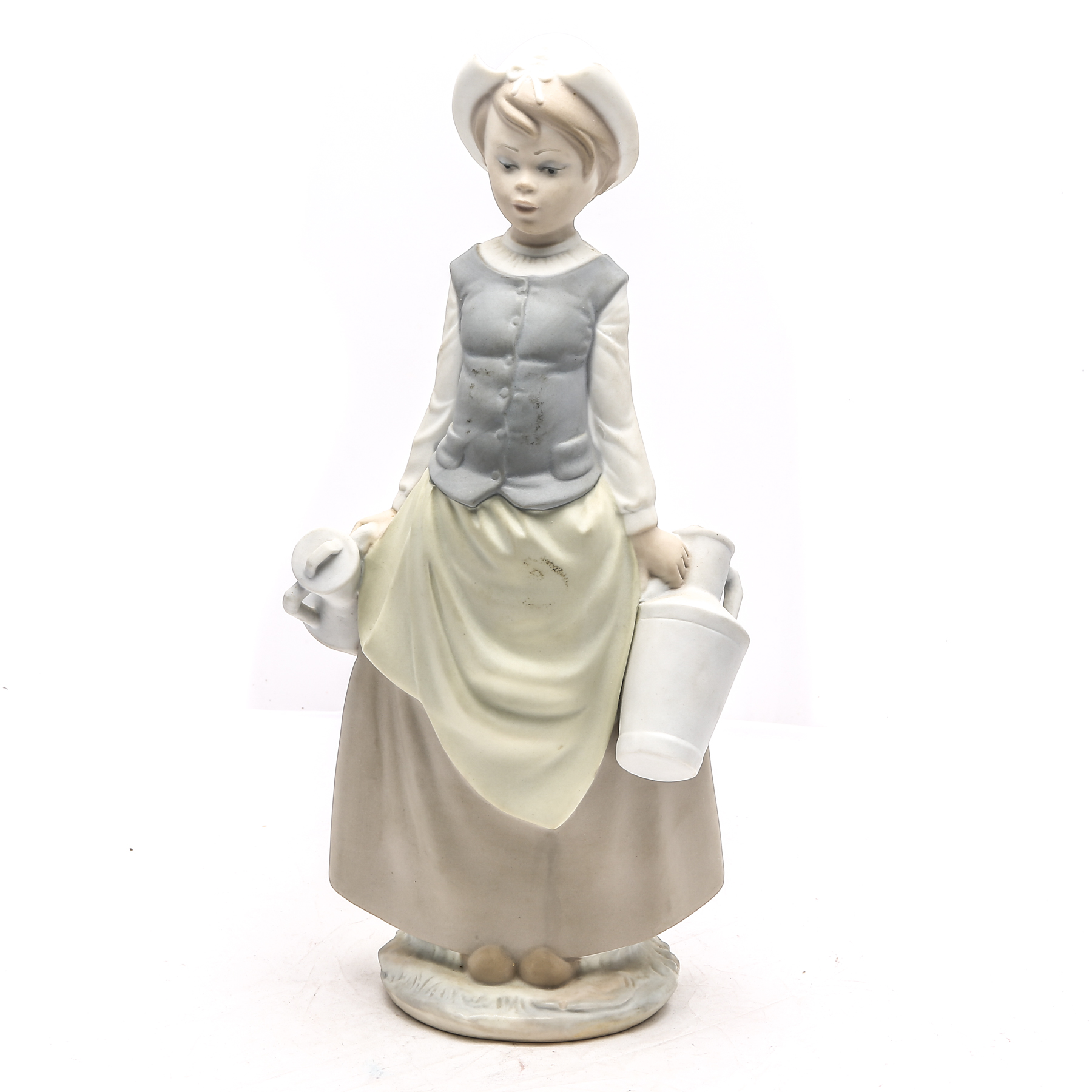 Vintage Lladró "Girl with Milk Jugs" Figurine #4939