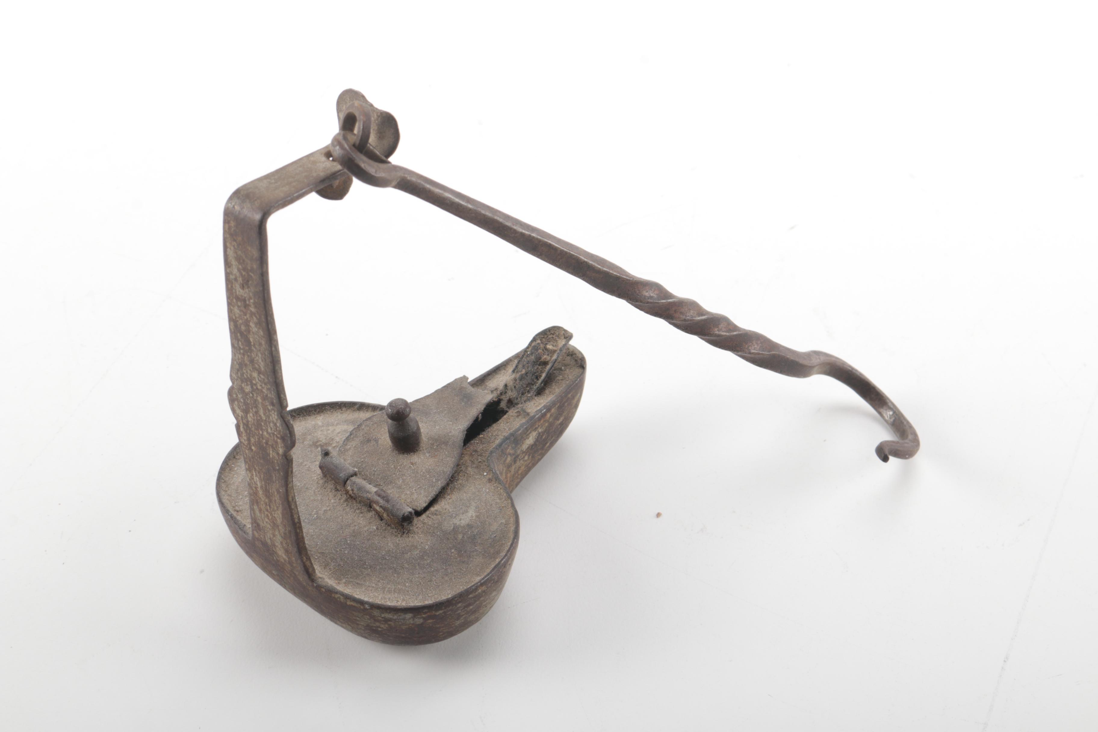 Pair of Antique Oil Lamps