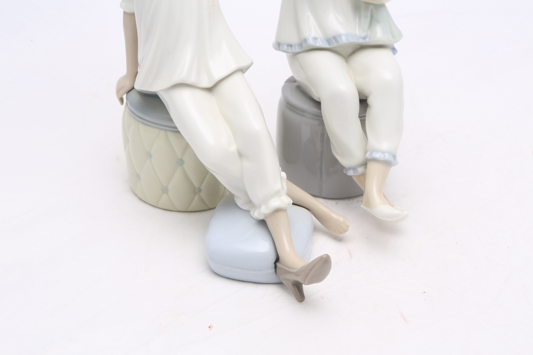 Lladró "Girl with Doll" #1083 and "Girl With Mother's Shoe" #1084