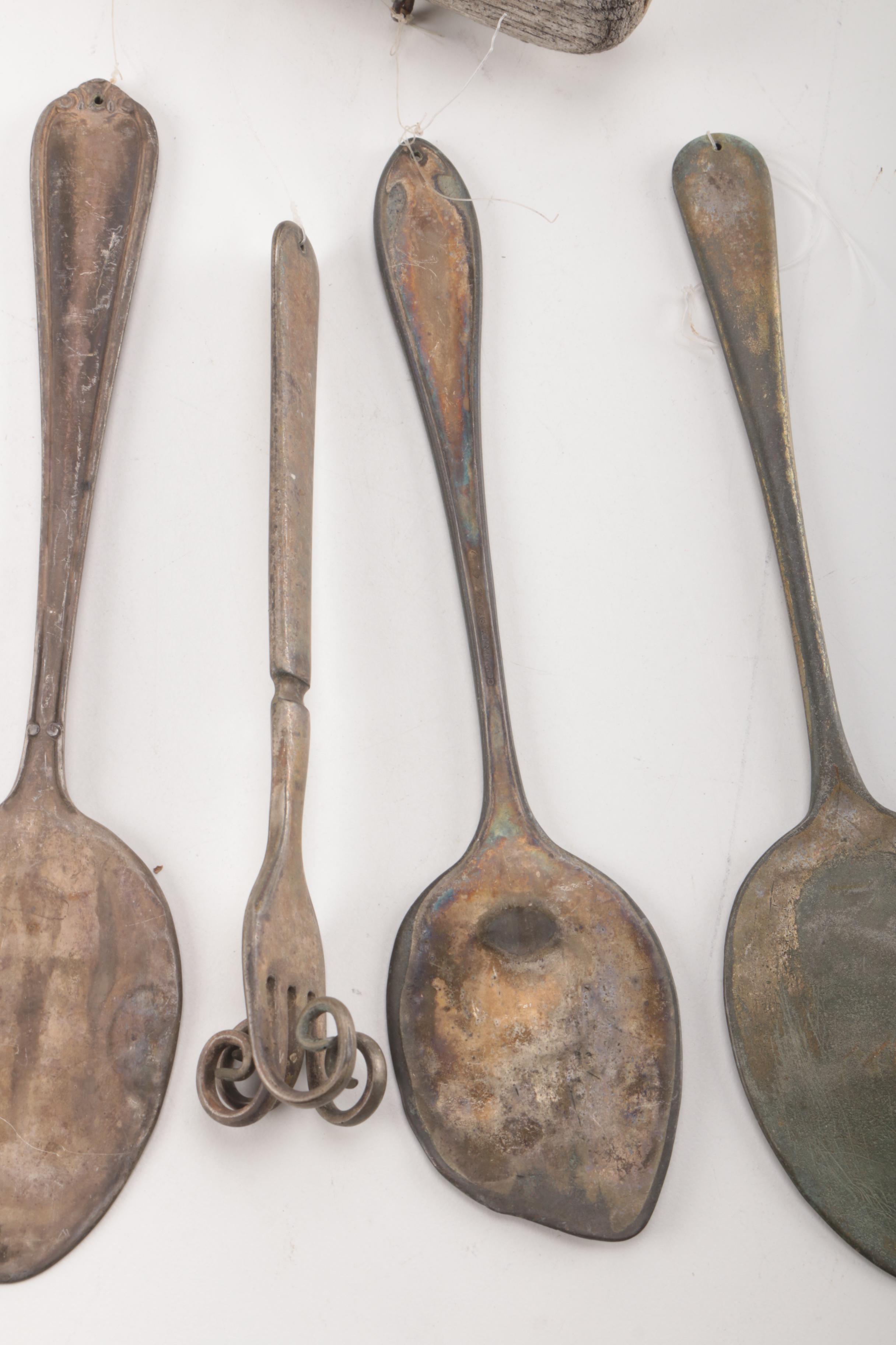 Hand-Constructed Flatware and Wood Windchime