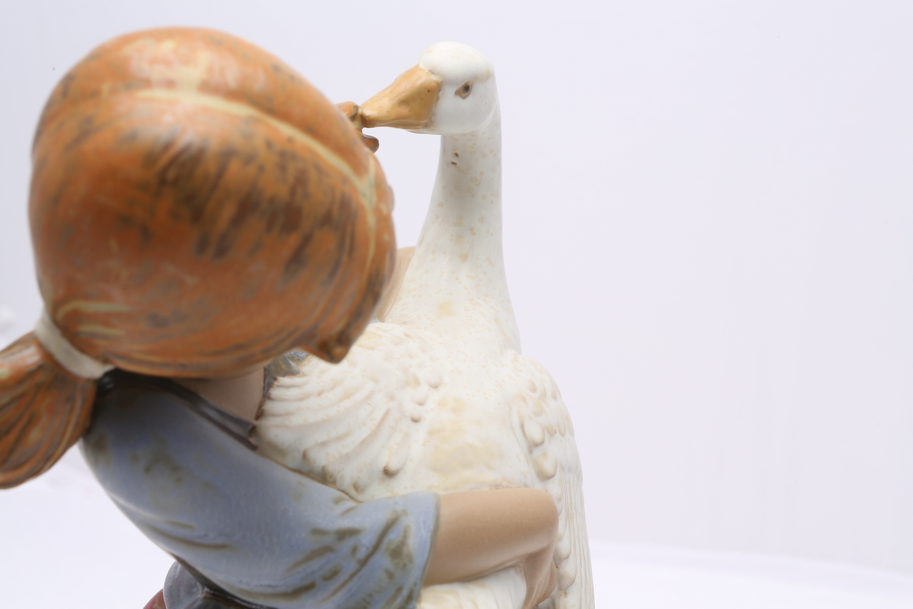 Lladró "Duck Pulling Pigtail" Figurine #2095