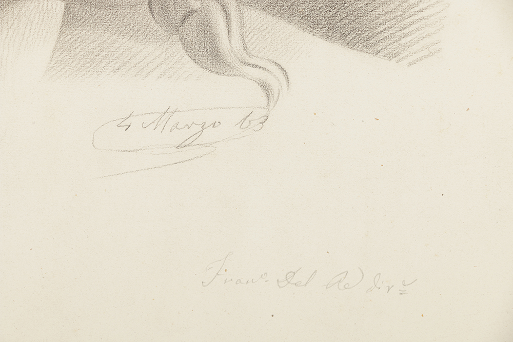 Carmine Capuano Graphite Drawing on Paper Portrait of Young Man