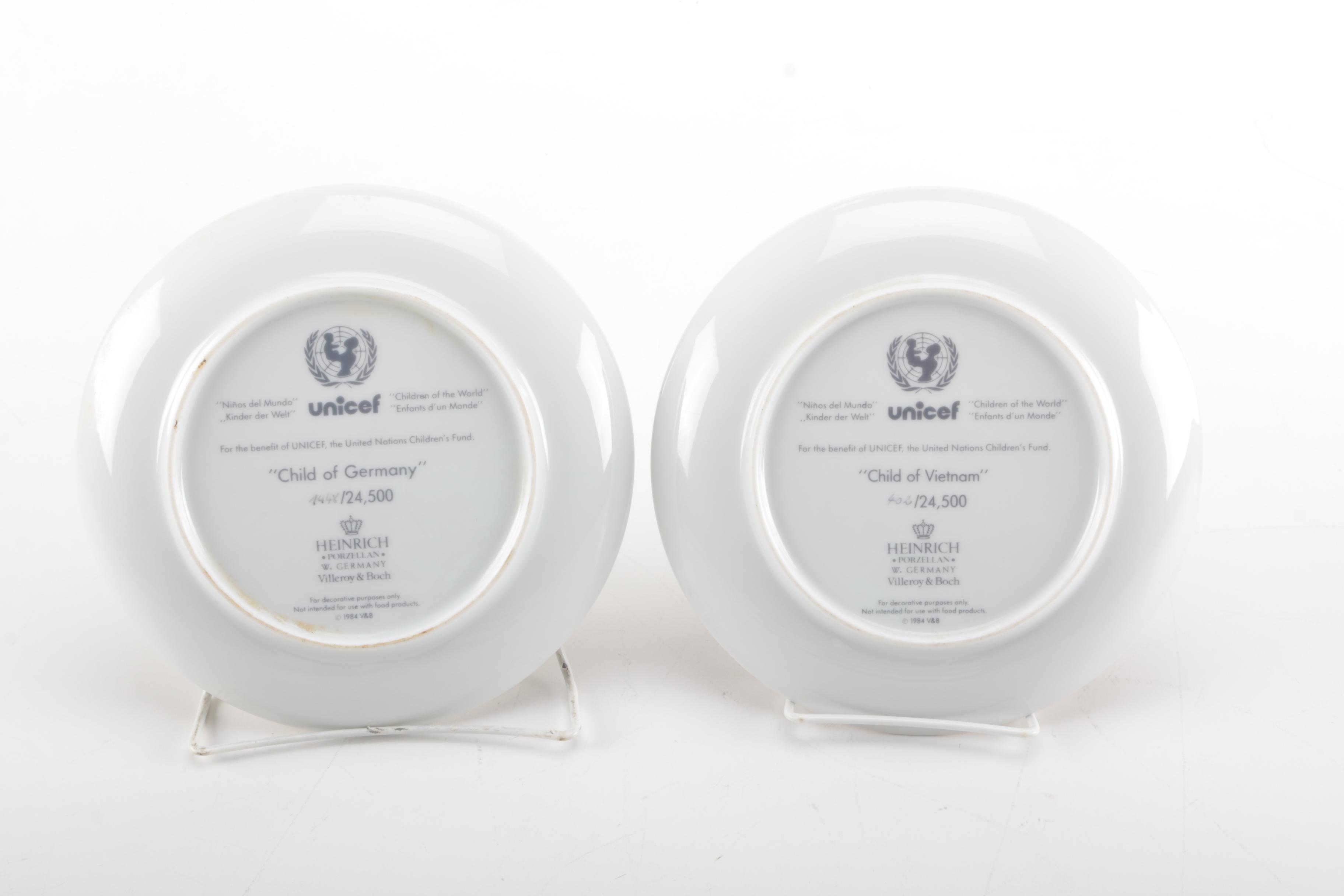 Unicef "Children of the World" Plate Set