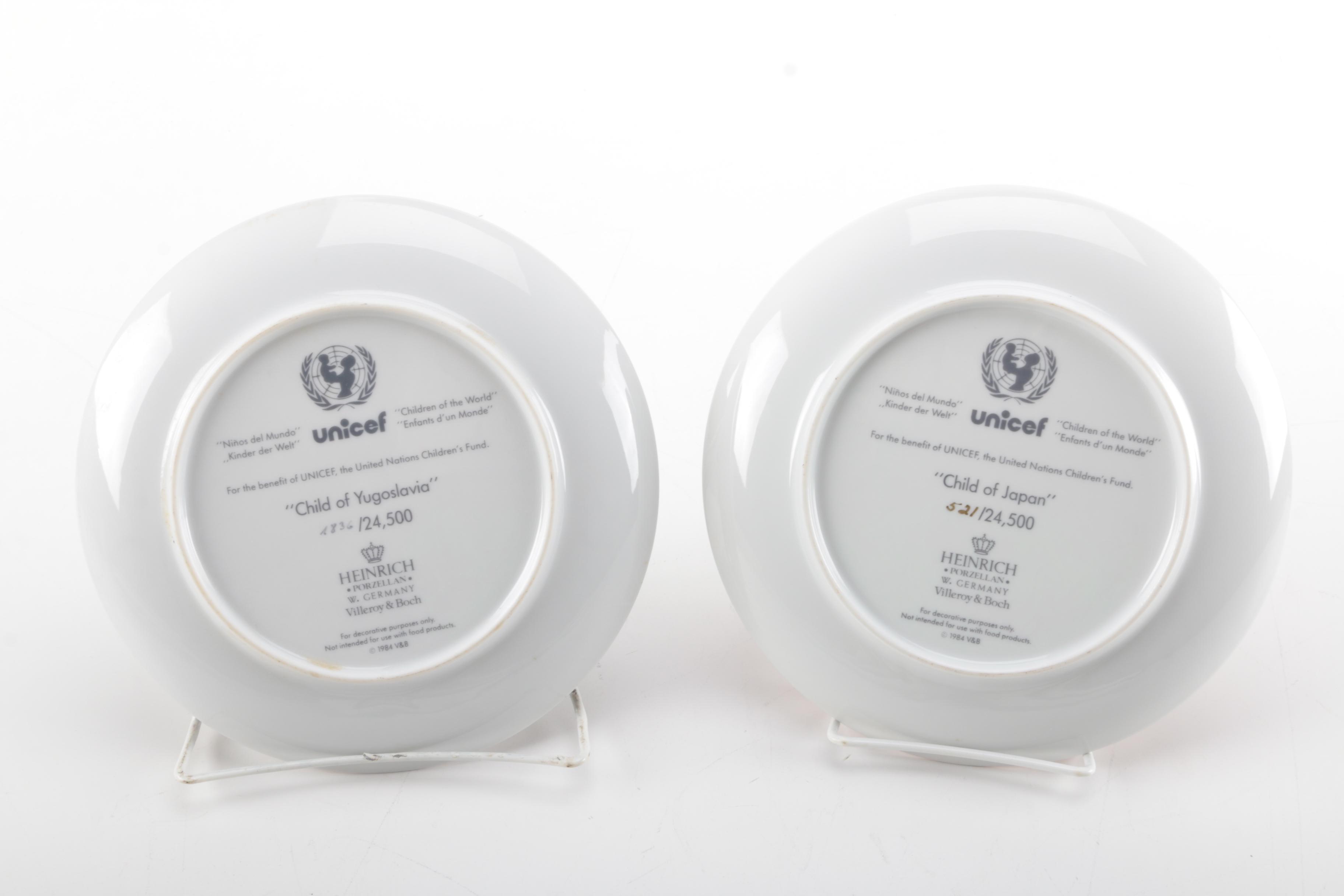 Unicef "Children of the World" Plate Set