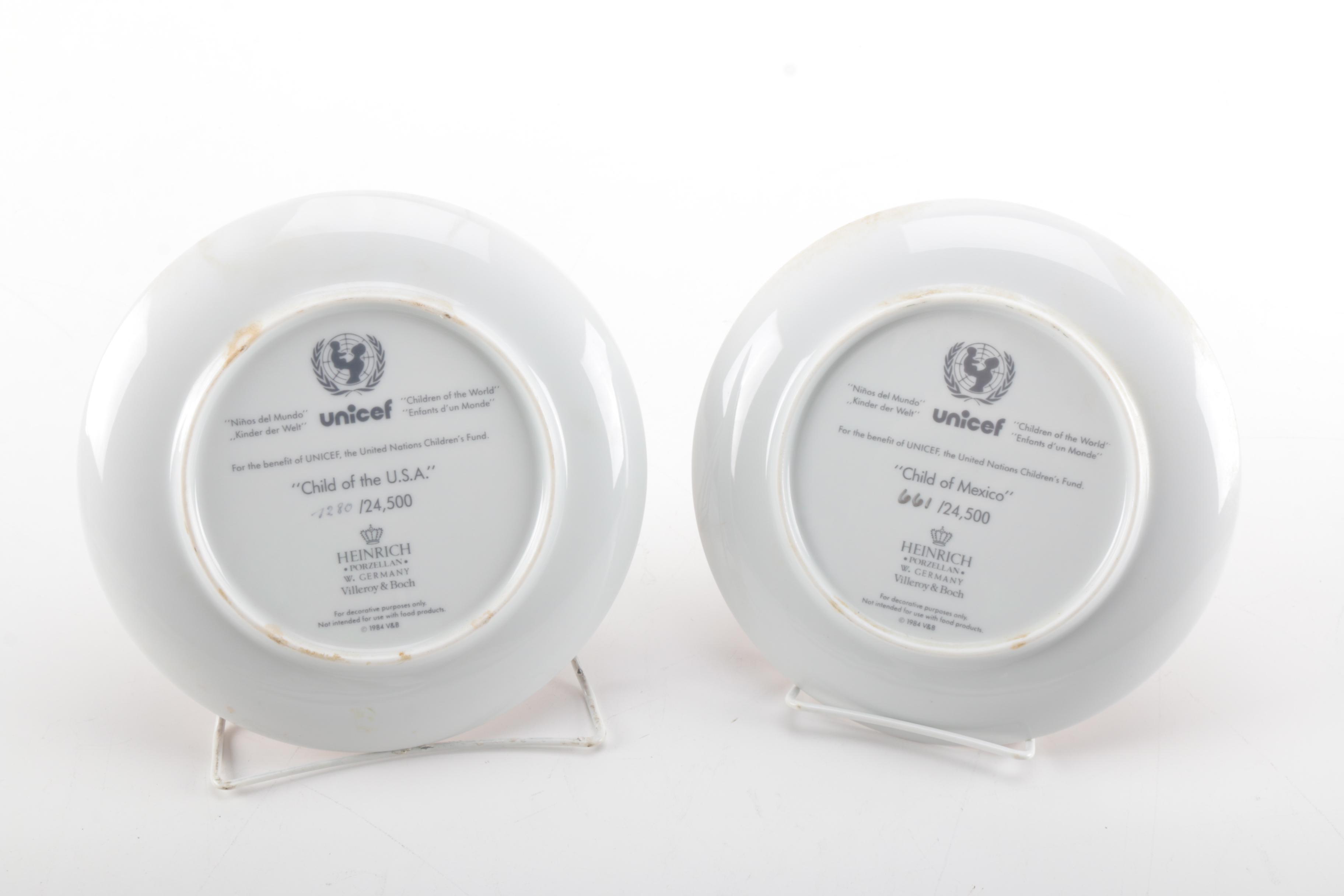 Unicef "Children of the World" Plate Set
