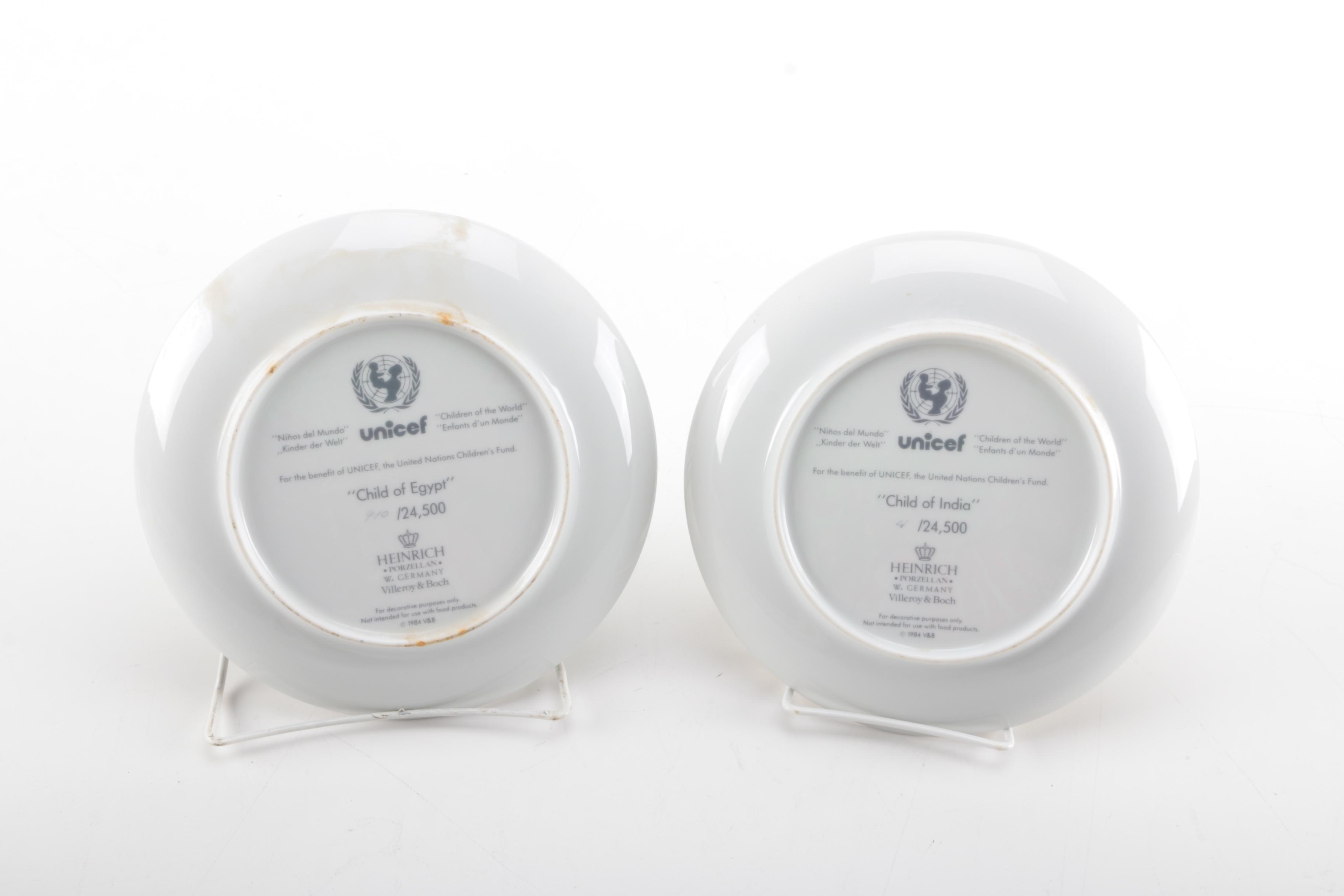 Unicef "Children of the World" Plate Set