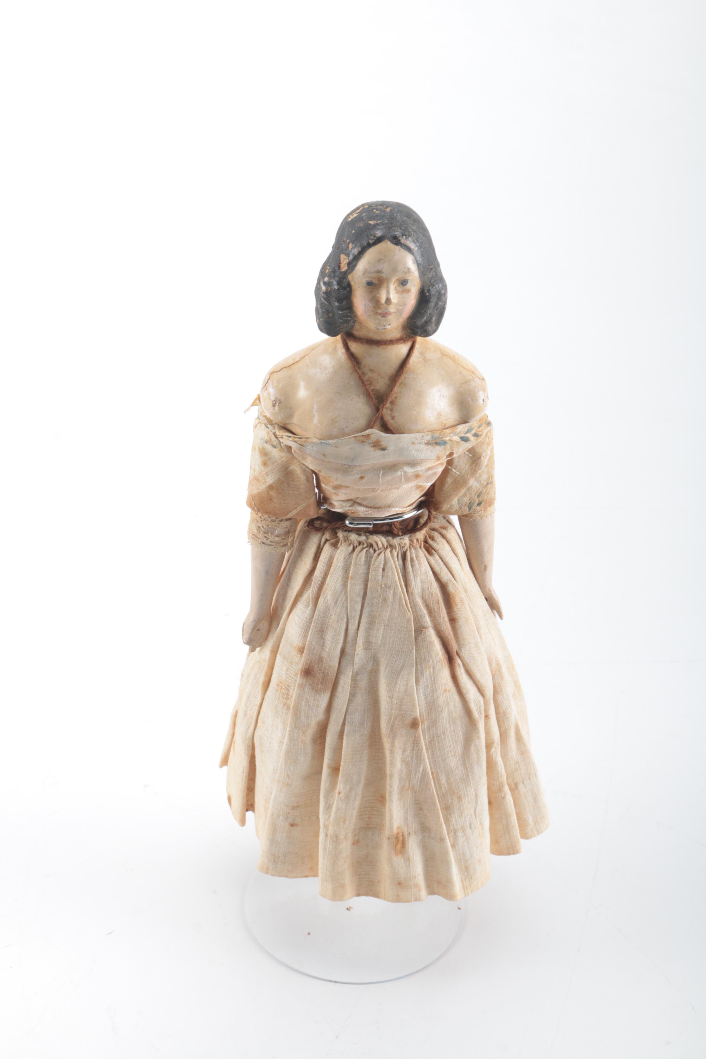 Antique Paper Mache and Low Brow China Dolls