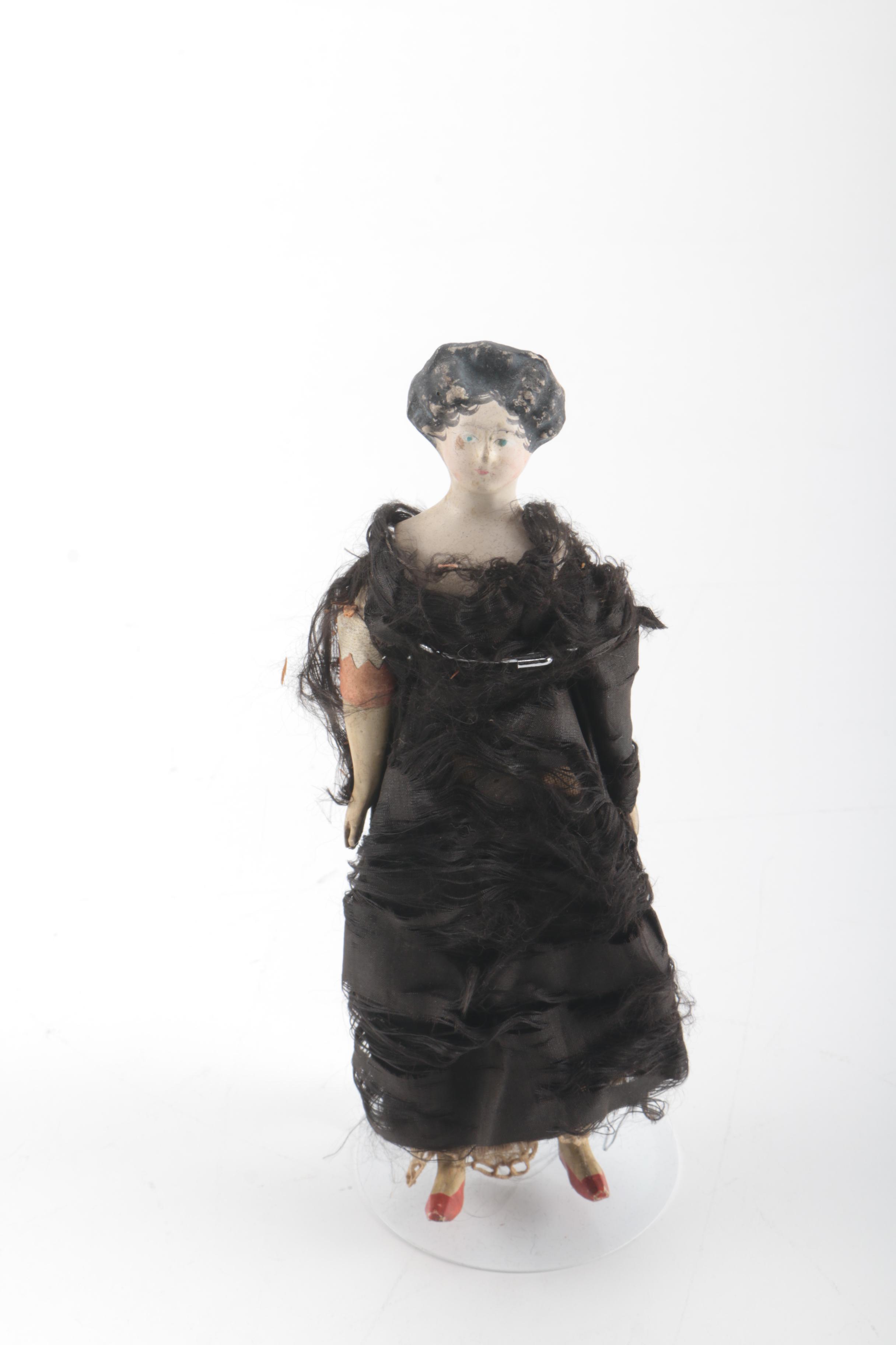 Antique Paper Mache and Low Brow China Dolls