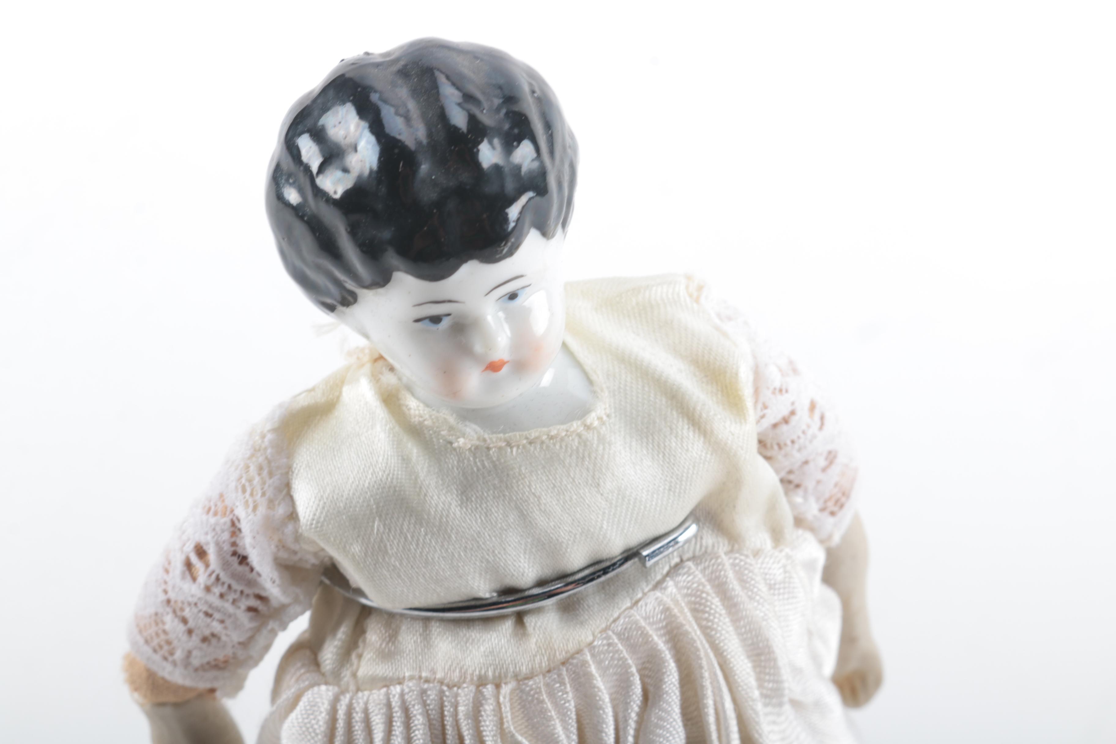 Antique Paper Mache and Low Brow China Dolls