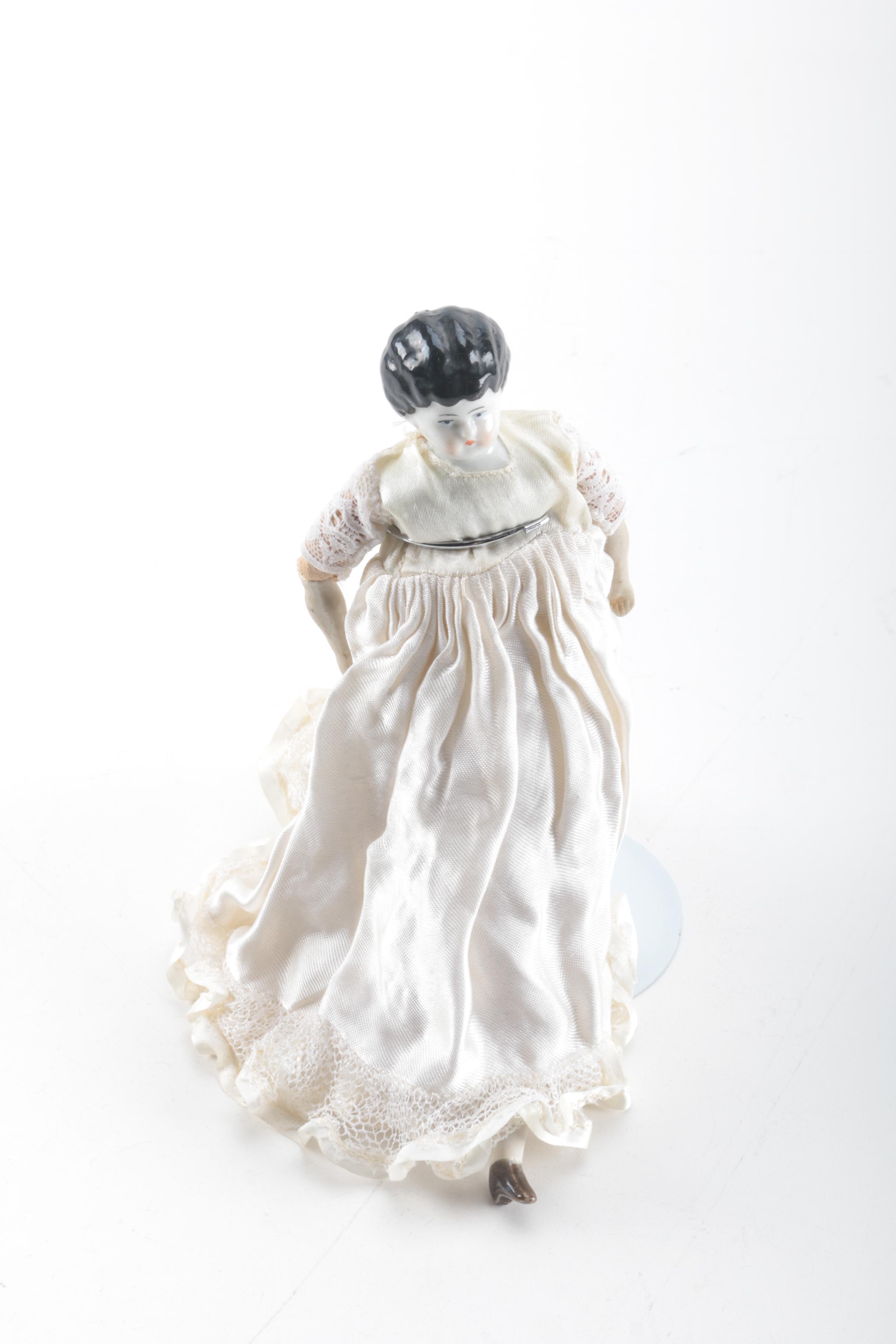 Antique Paper Mache and Low Brow China Dolls