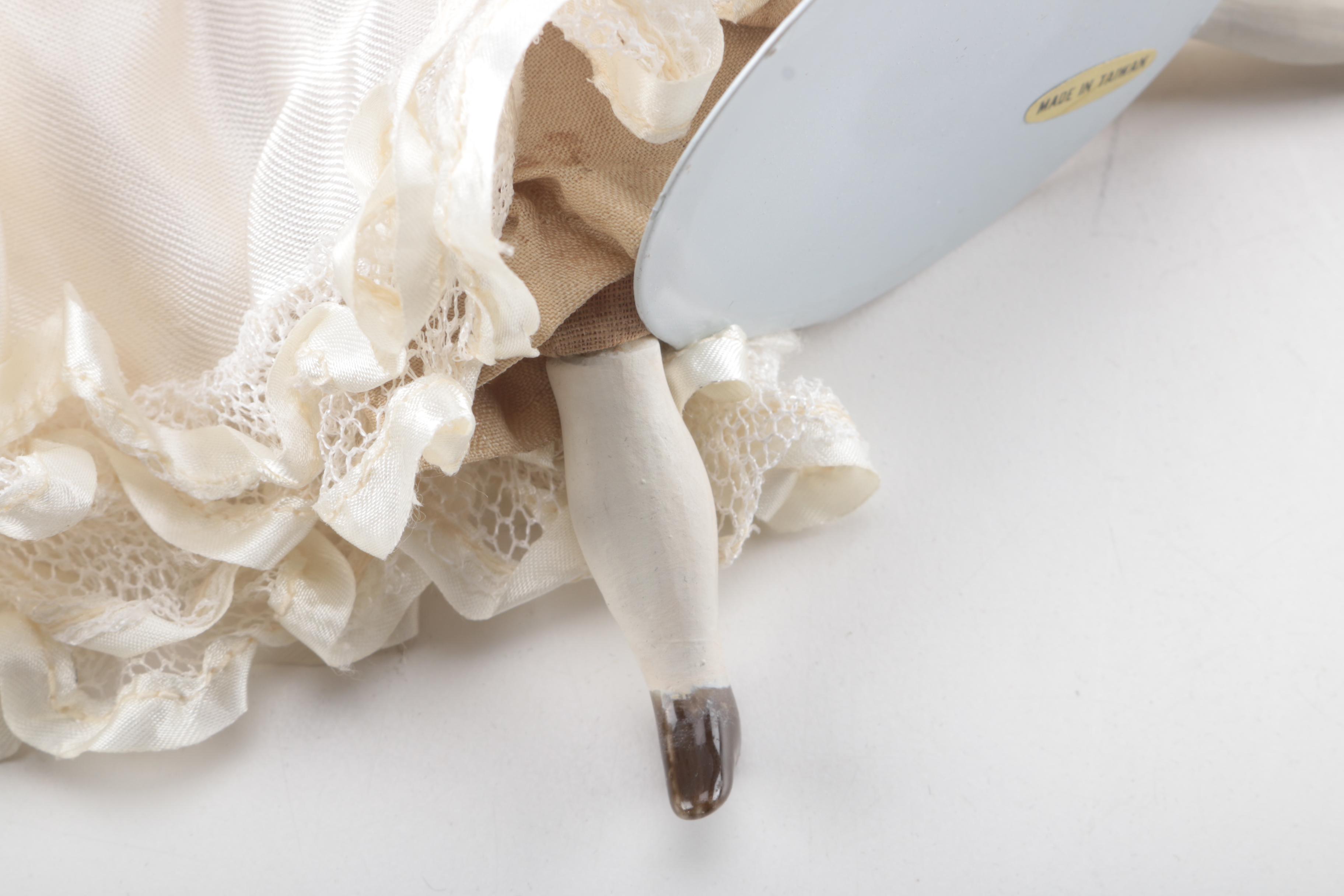 Antique Paper Mache and Low Brow China Dolls