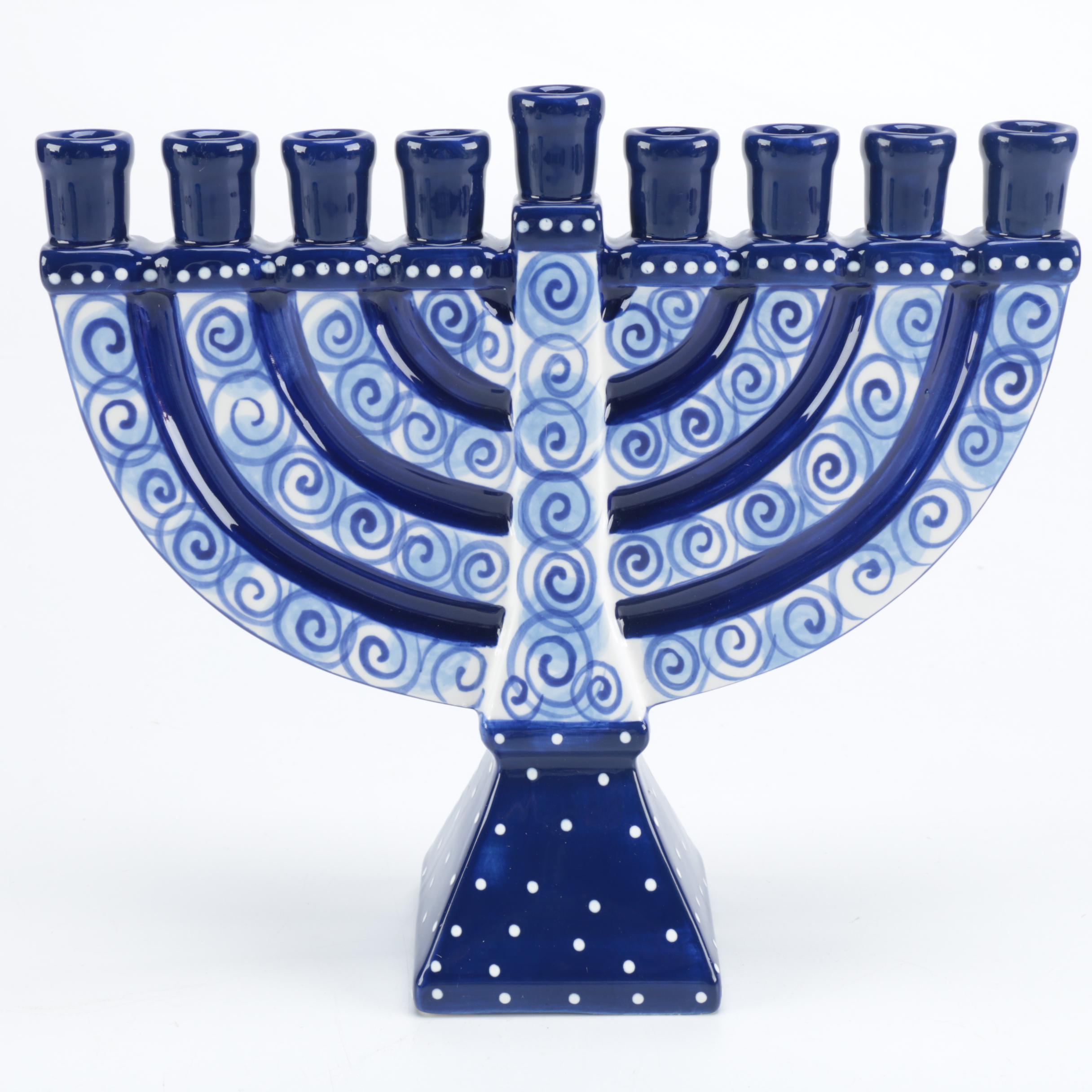Ceramic Menorah