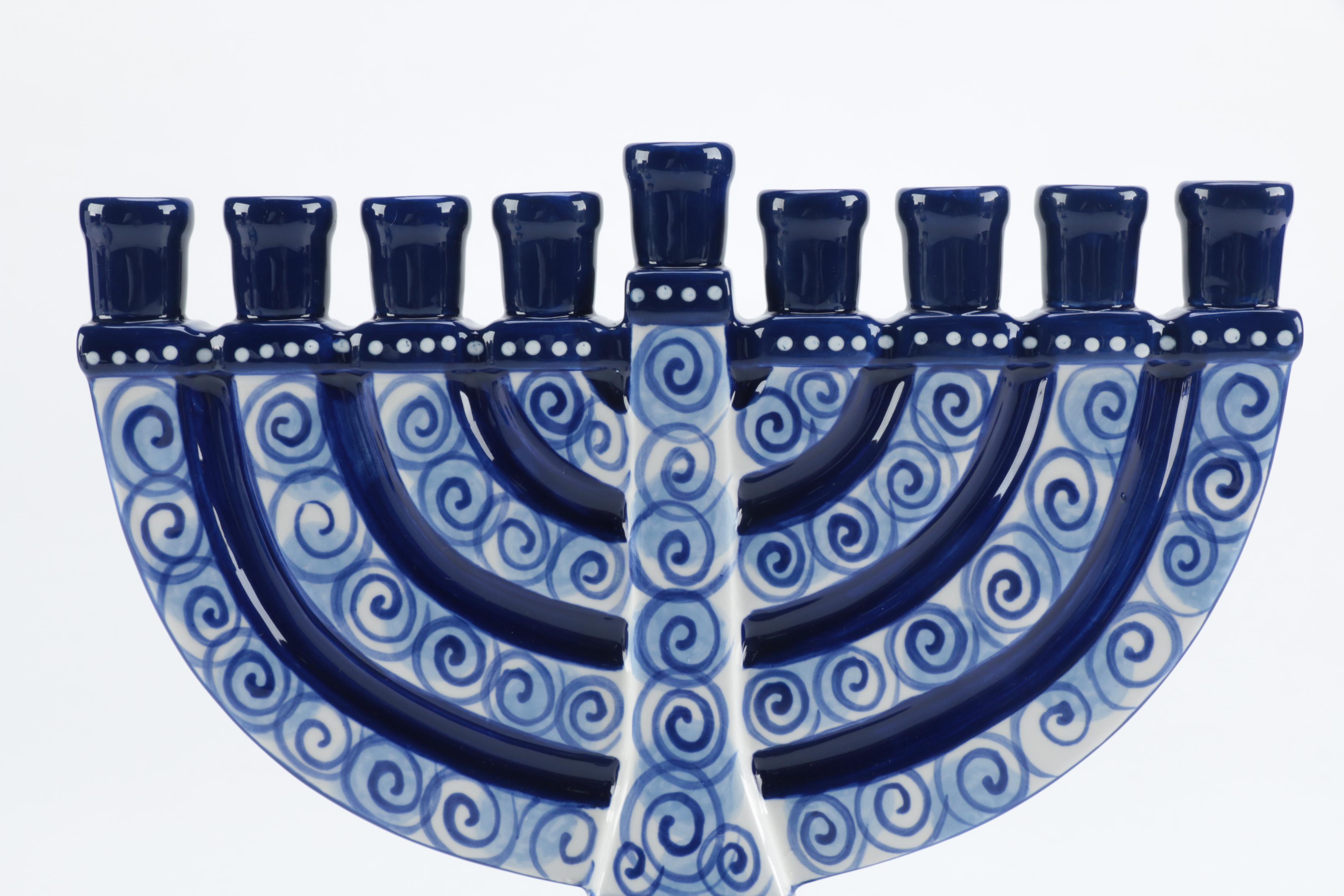 Ceramic Menorah