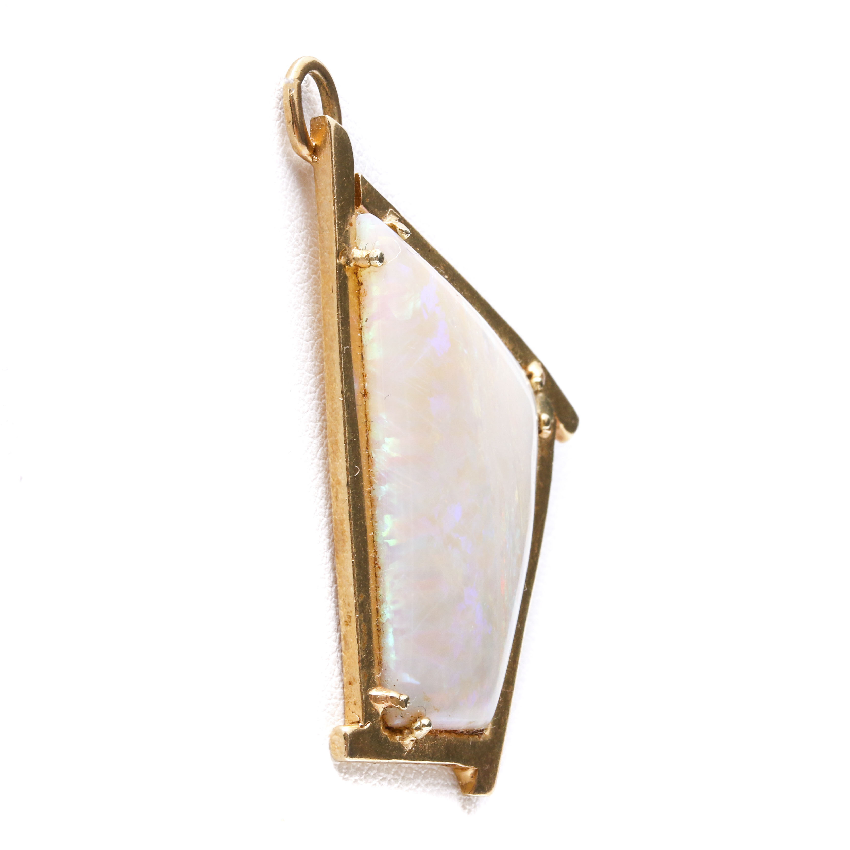 14K Yellow Gold Opal Pendant