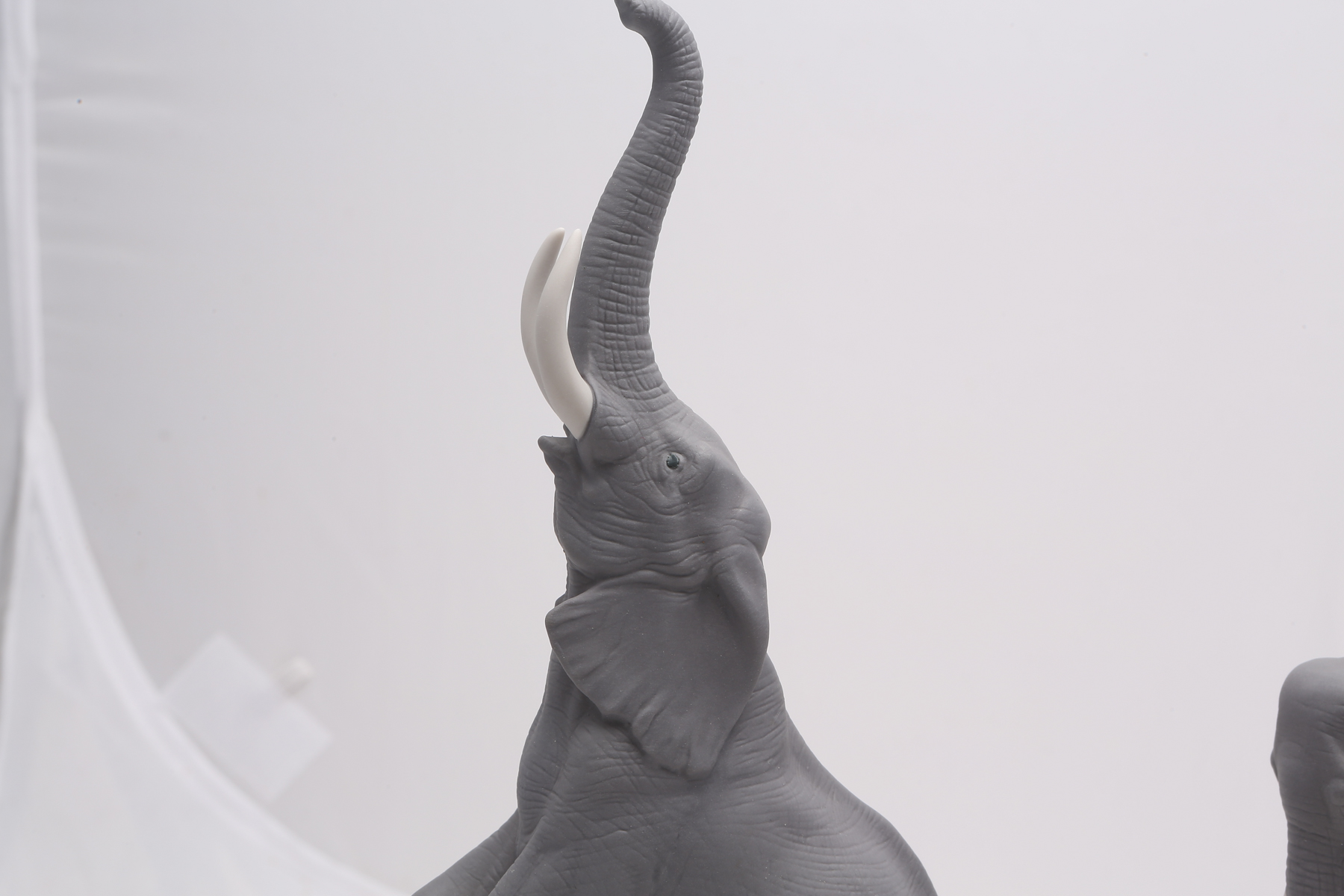 Lladró "Balance Elephant I" #8200 and "Balance Elephant II" #8201