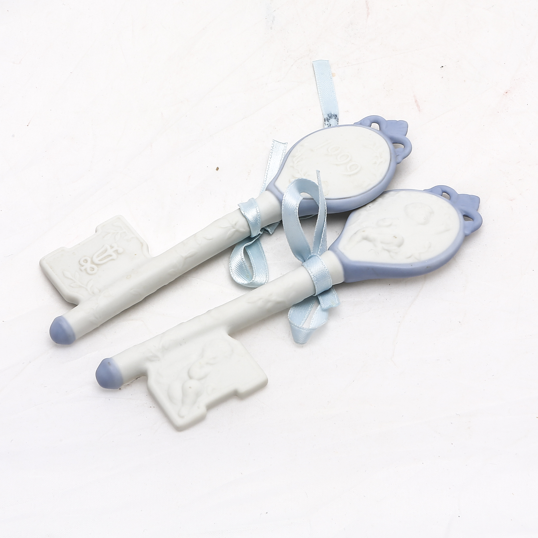 Pair of Lladró Bisque Keys for the Collector's Society