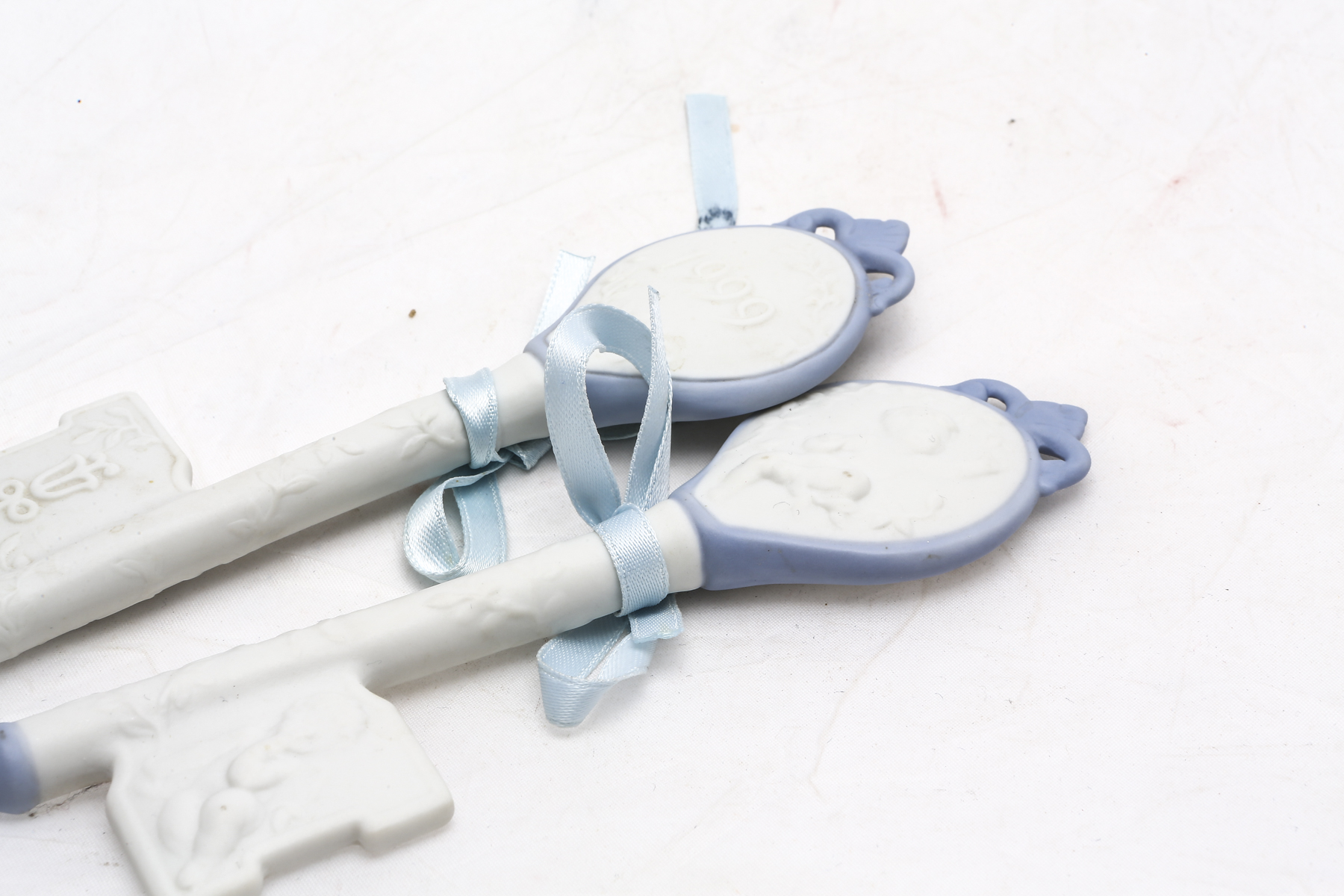 Pair of Lladró Bisque Keys for the Collector's Society