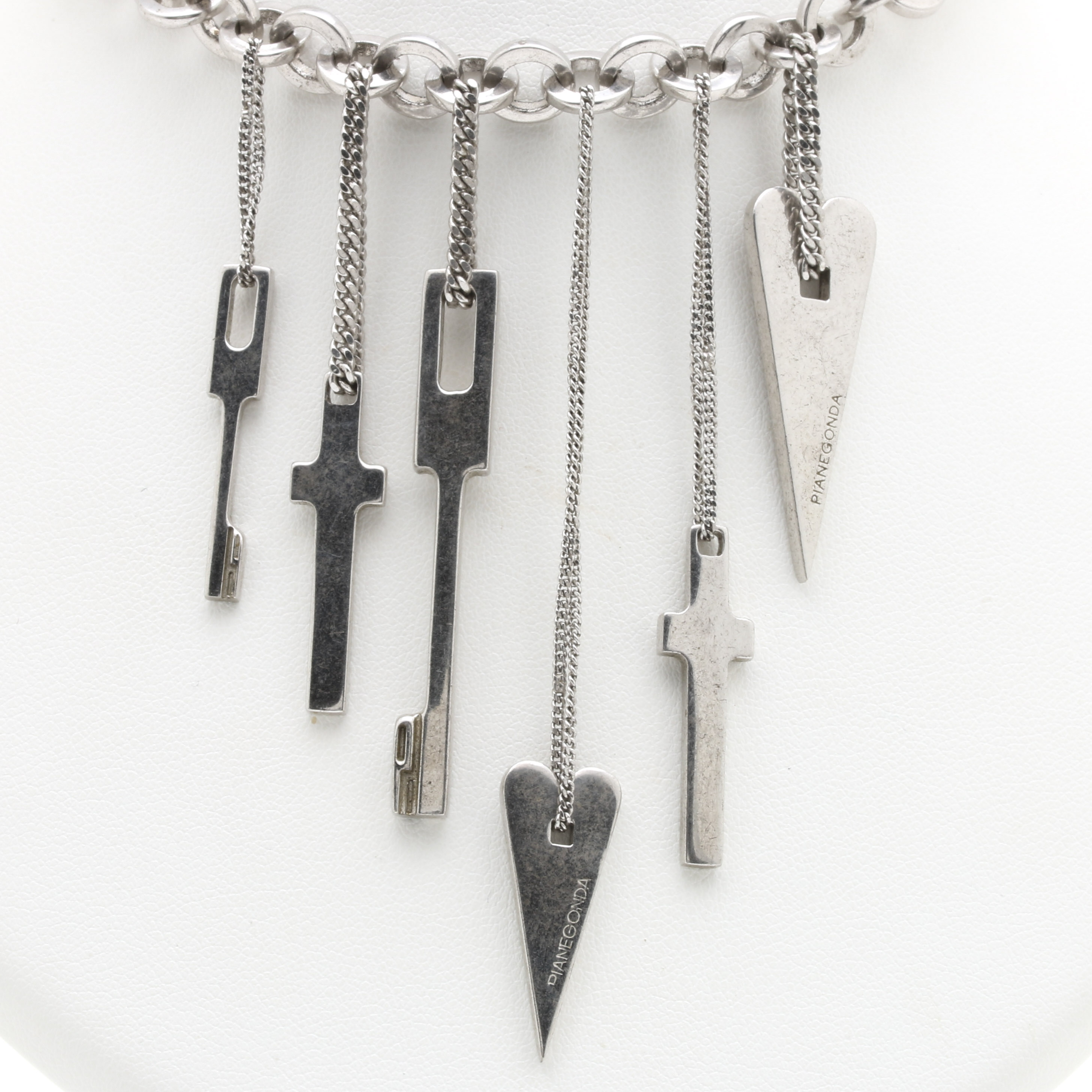 Pianegonda Sterling Silver Charm Necklace