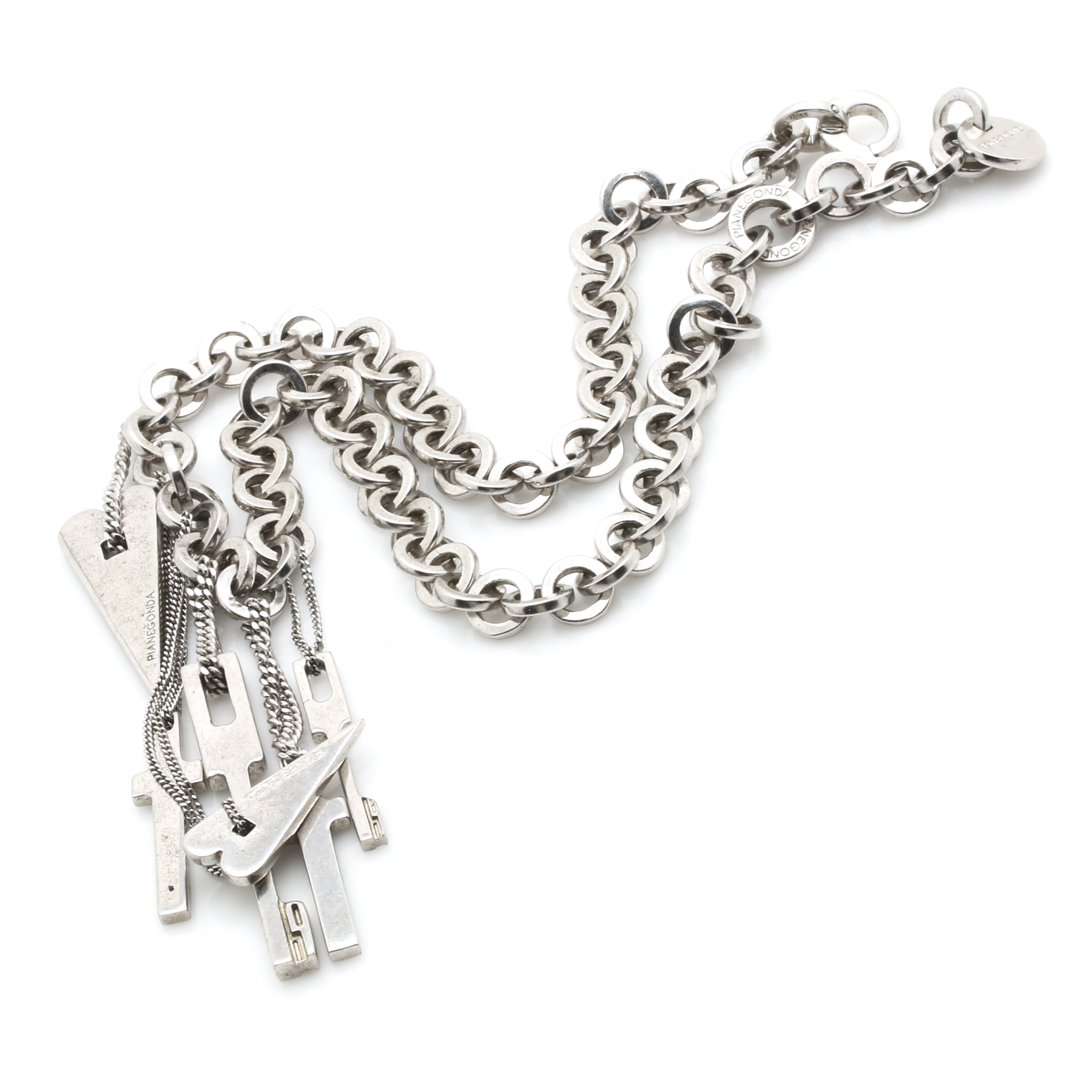 Pianegonda Sterling Silver Charm Necklace