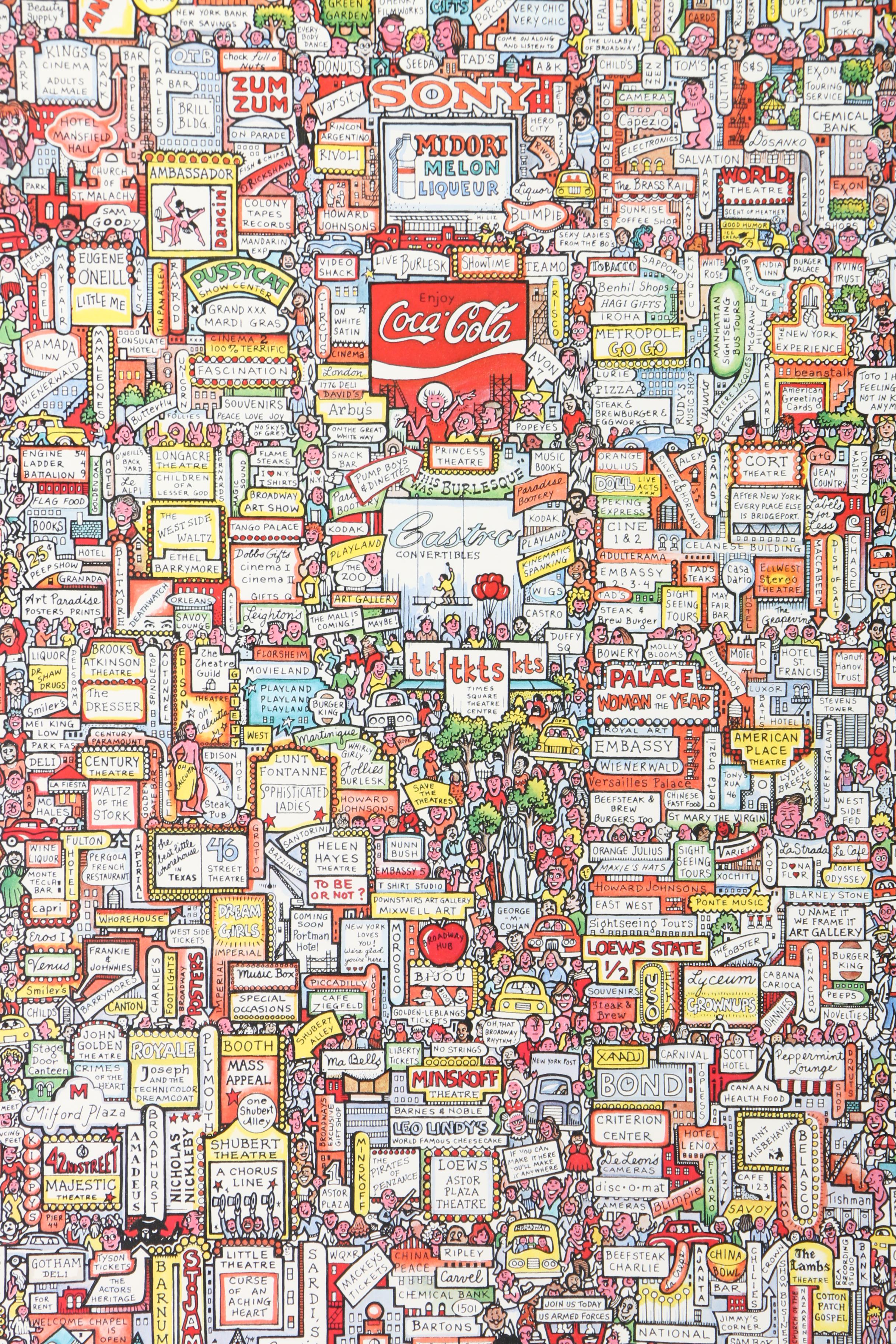 Tony Graham Offset Lithograph Poster "Broadway!!"