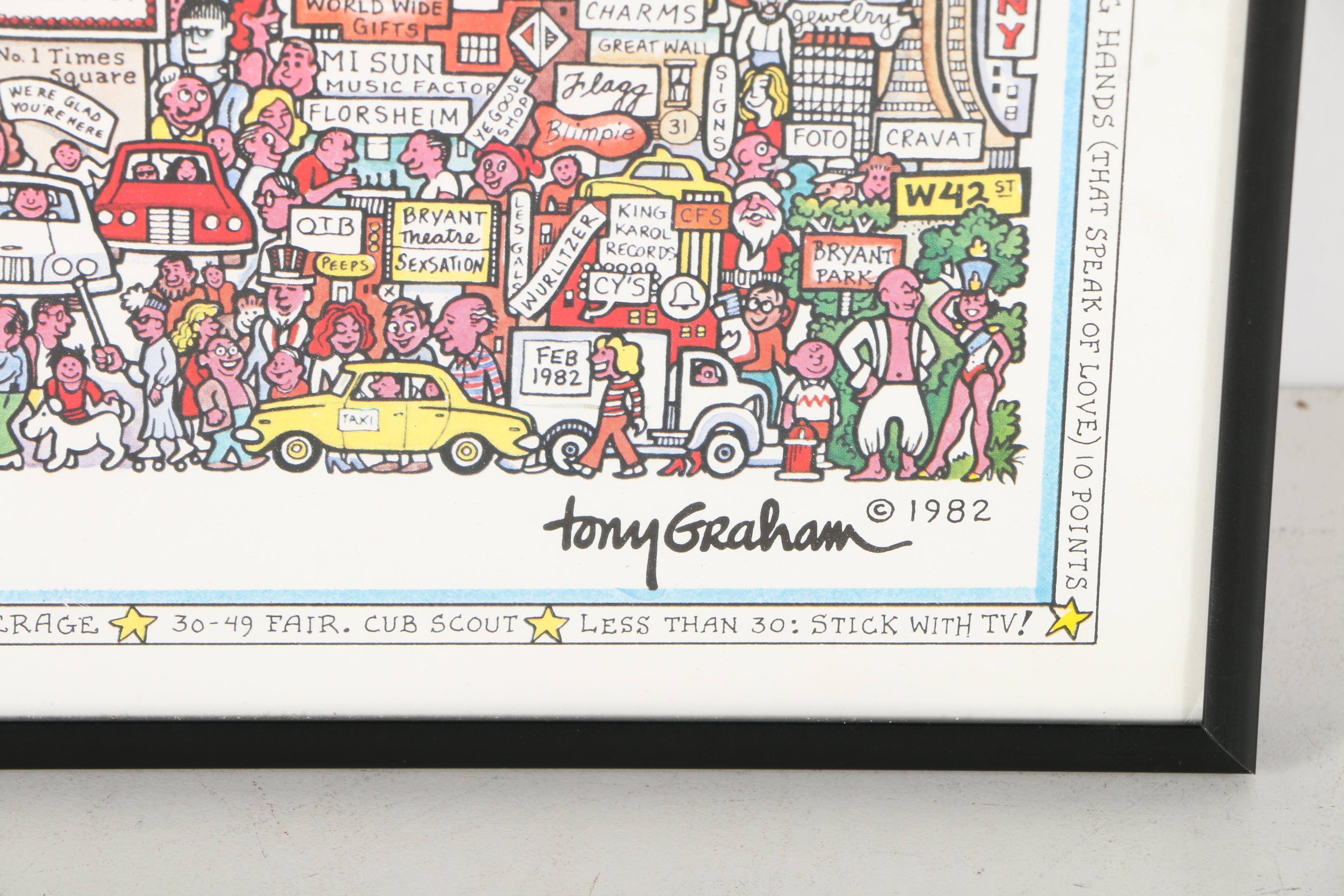 Tony Graham Offset Lithograph Poster "Broadway!!"