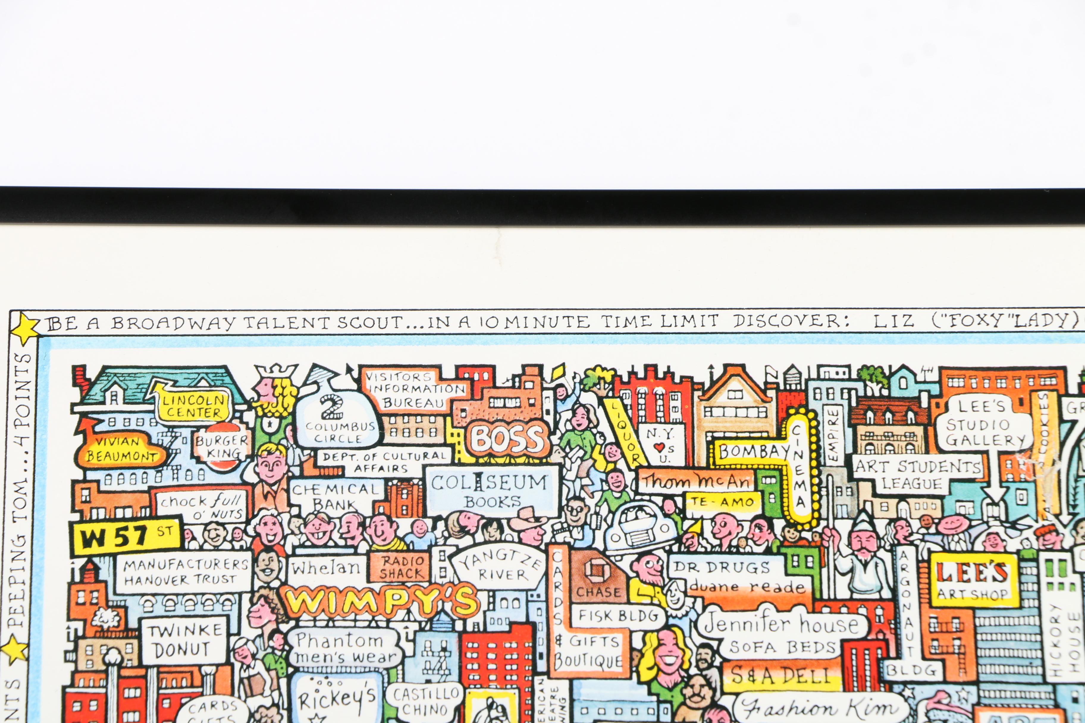 Tony Graham Offset Lithograph Poster "Broadway!!"