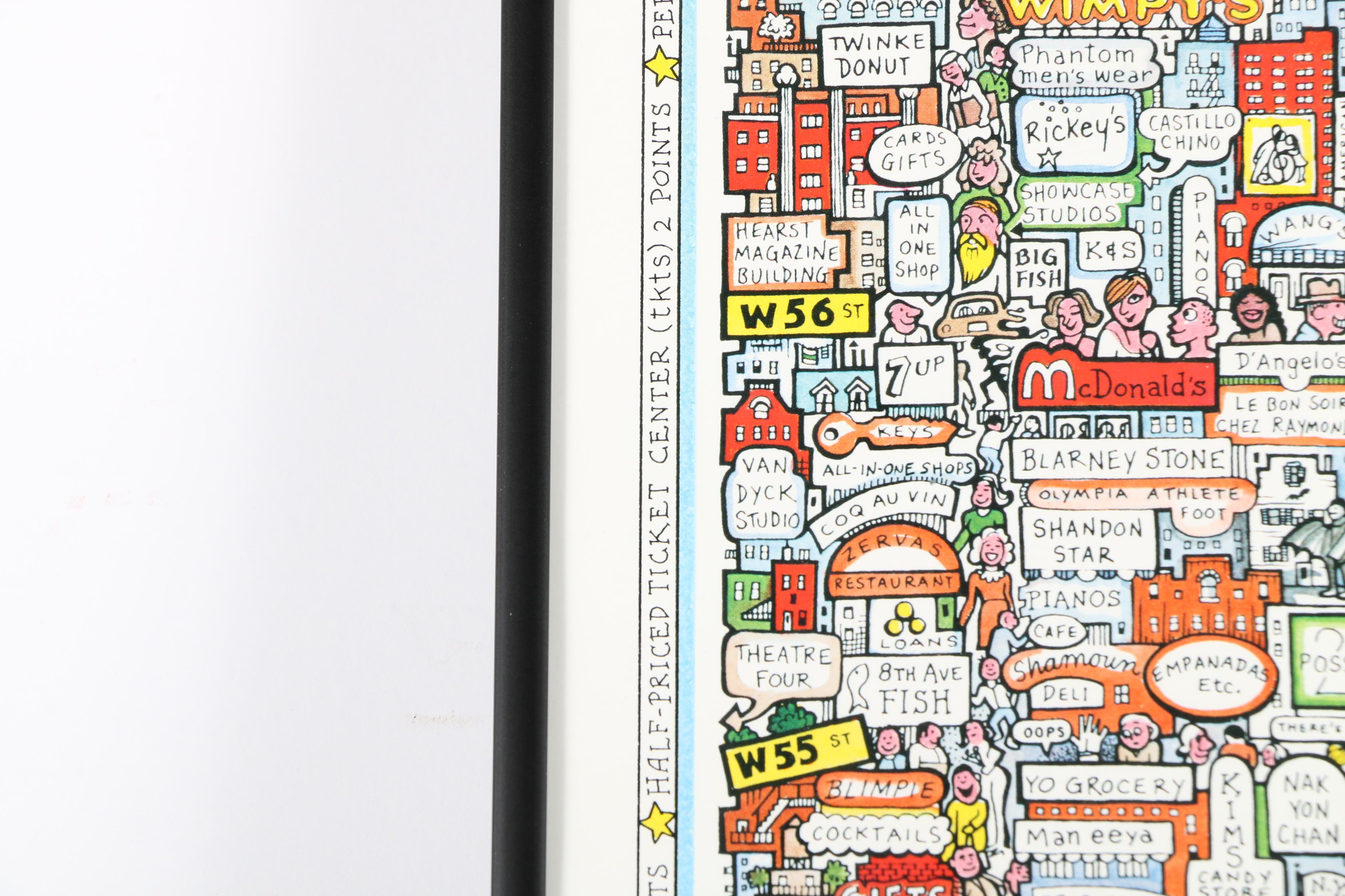 Tony Graham Offset Lithograph Poster "Broadway!!"