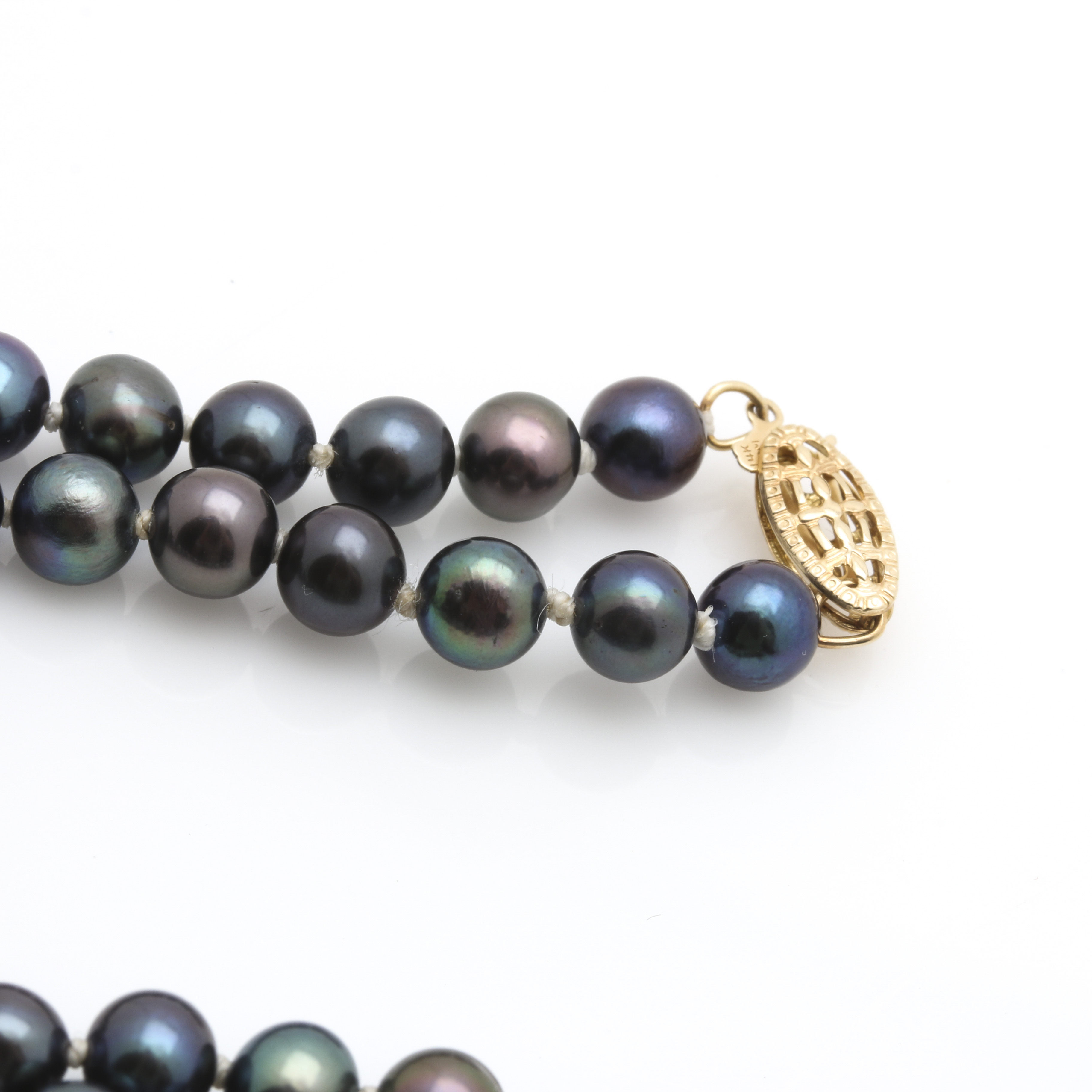 14K Yellow Gold Cultured Pearl Parure