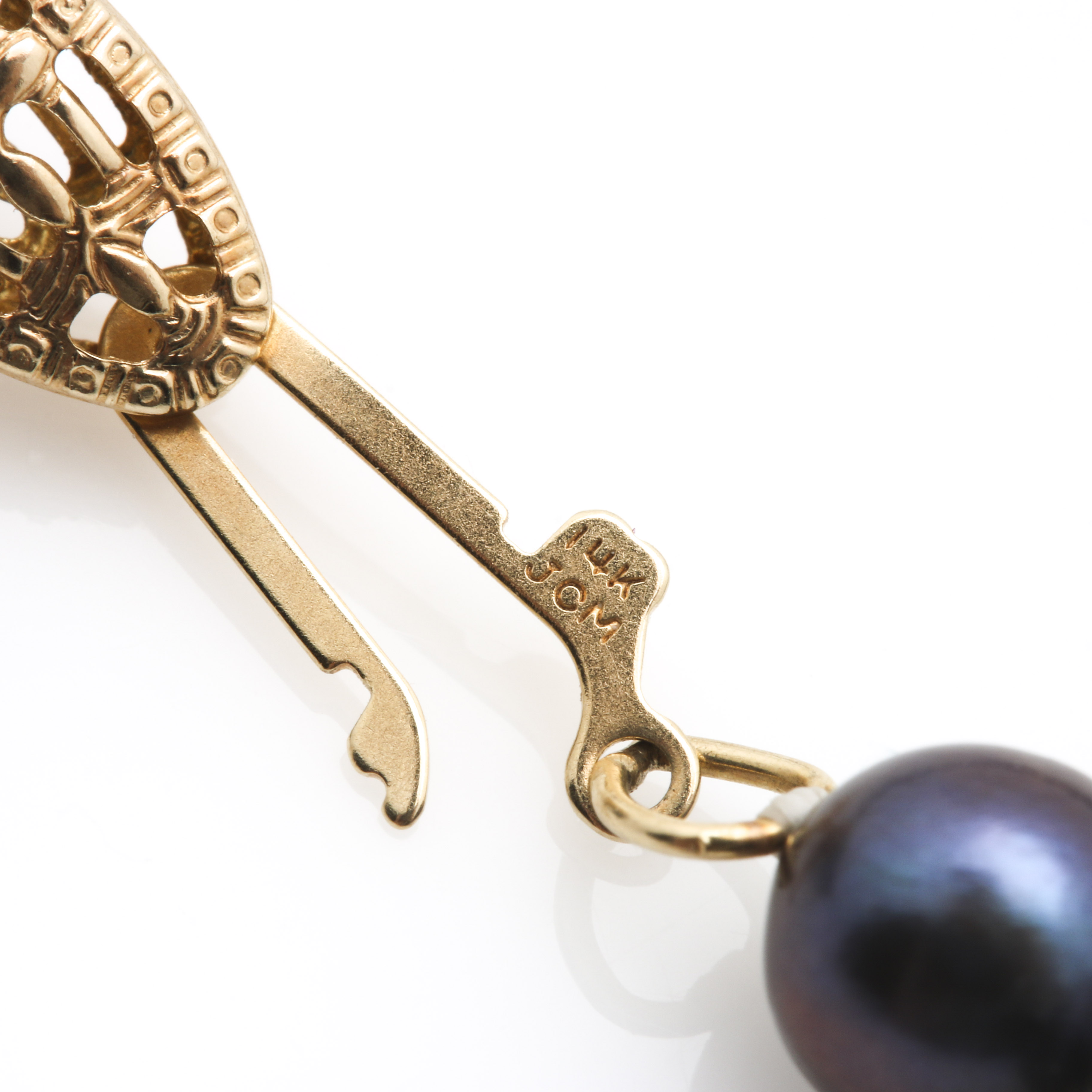 14K Yellow Gold Cultured Pearl Parure