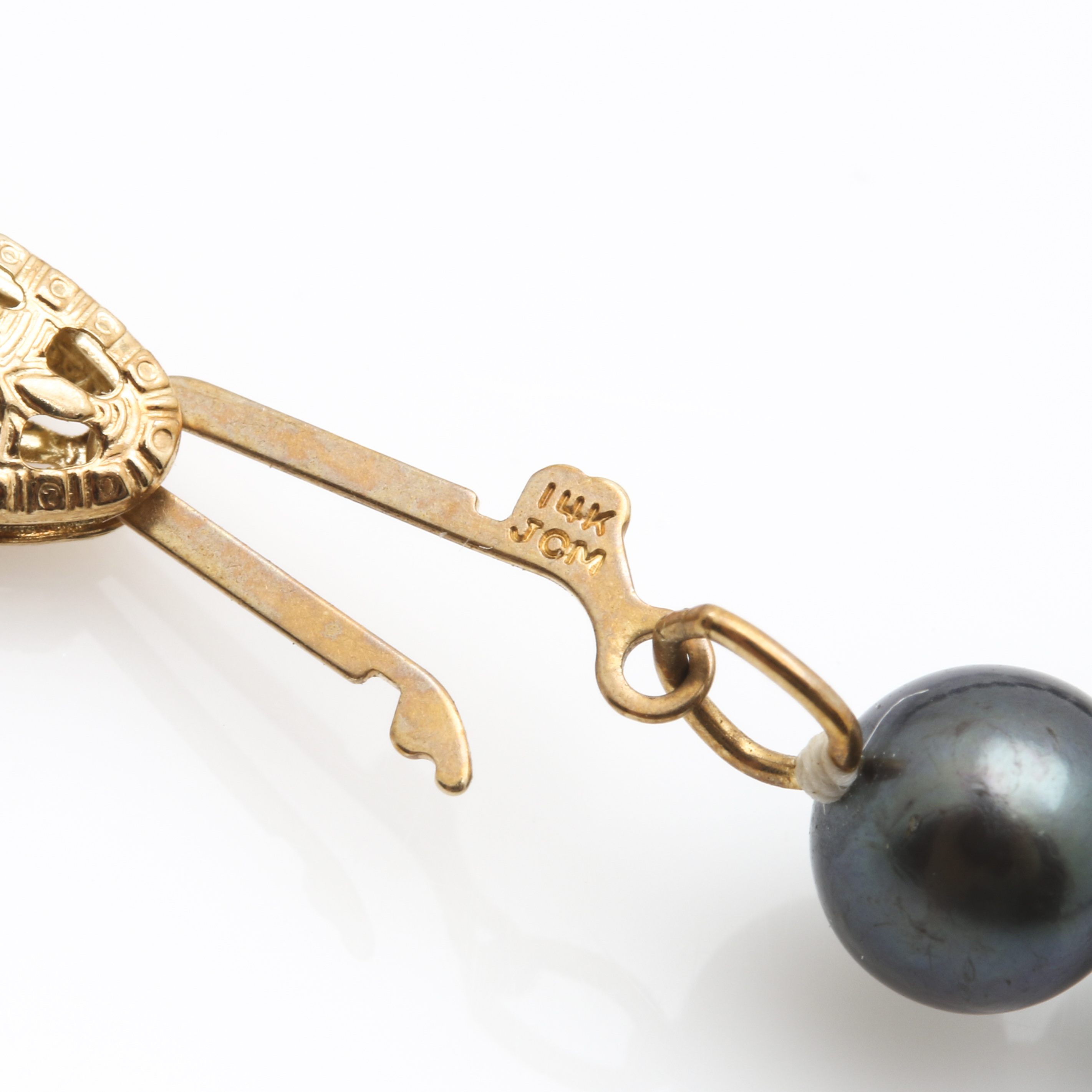 14K Yellow Gold Cultured Pearl Parure