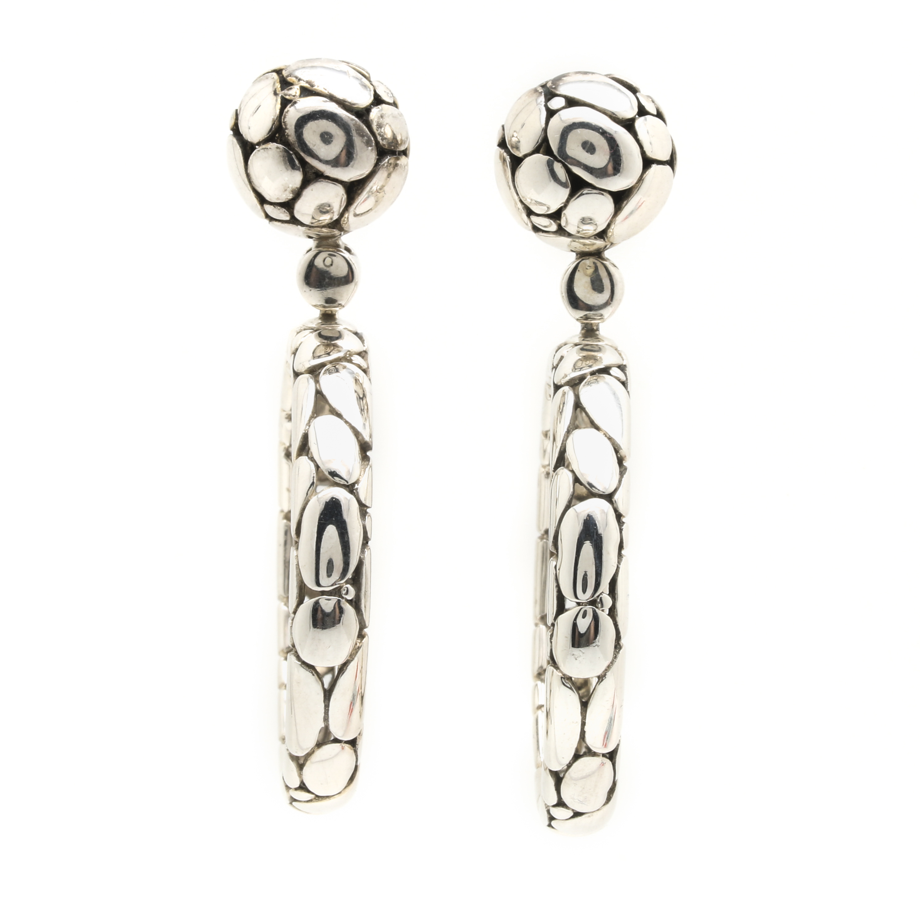 John Hardy Sterling Silver Kali Collection Earrings