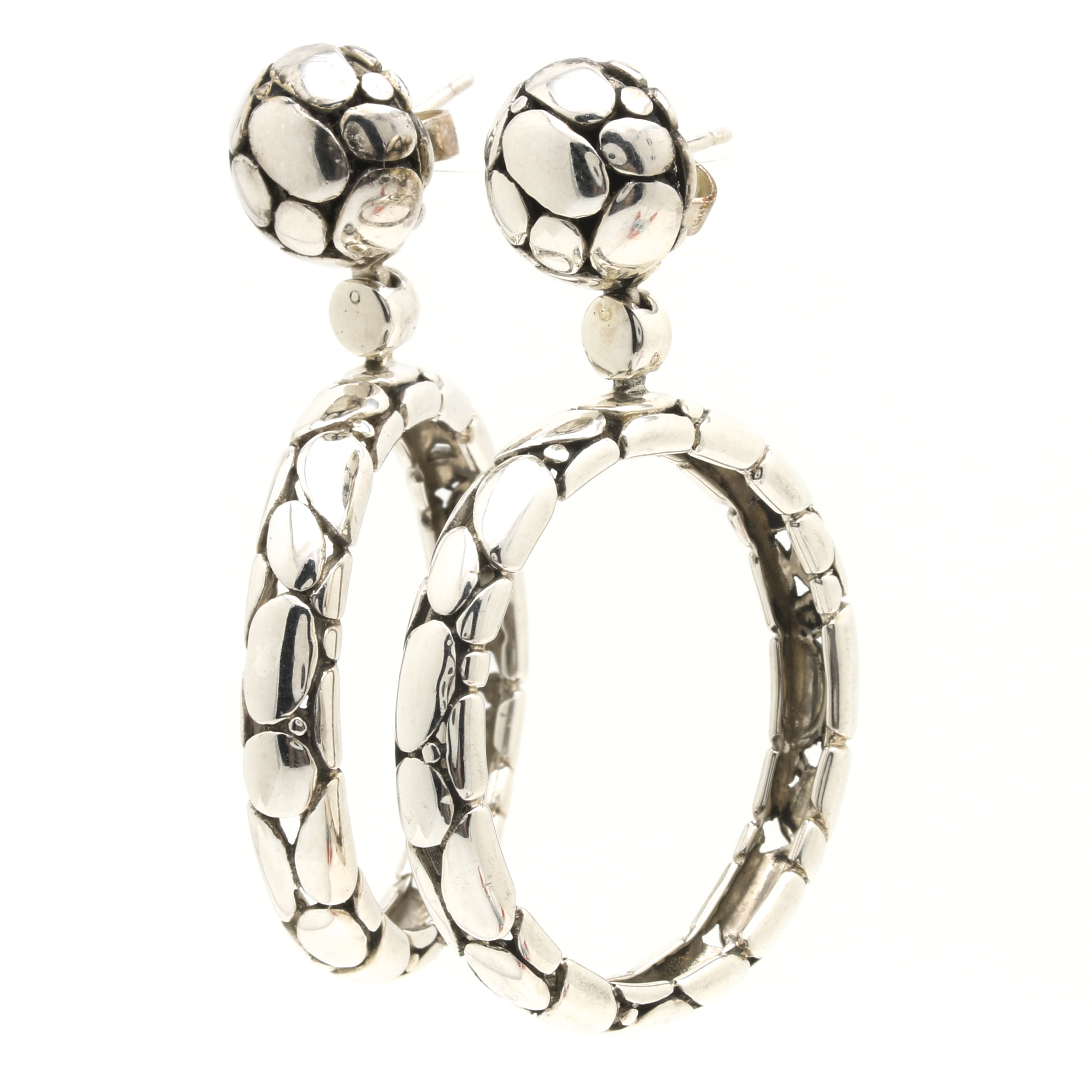 John Hardy Sterling Silver Kali Collection Earrings