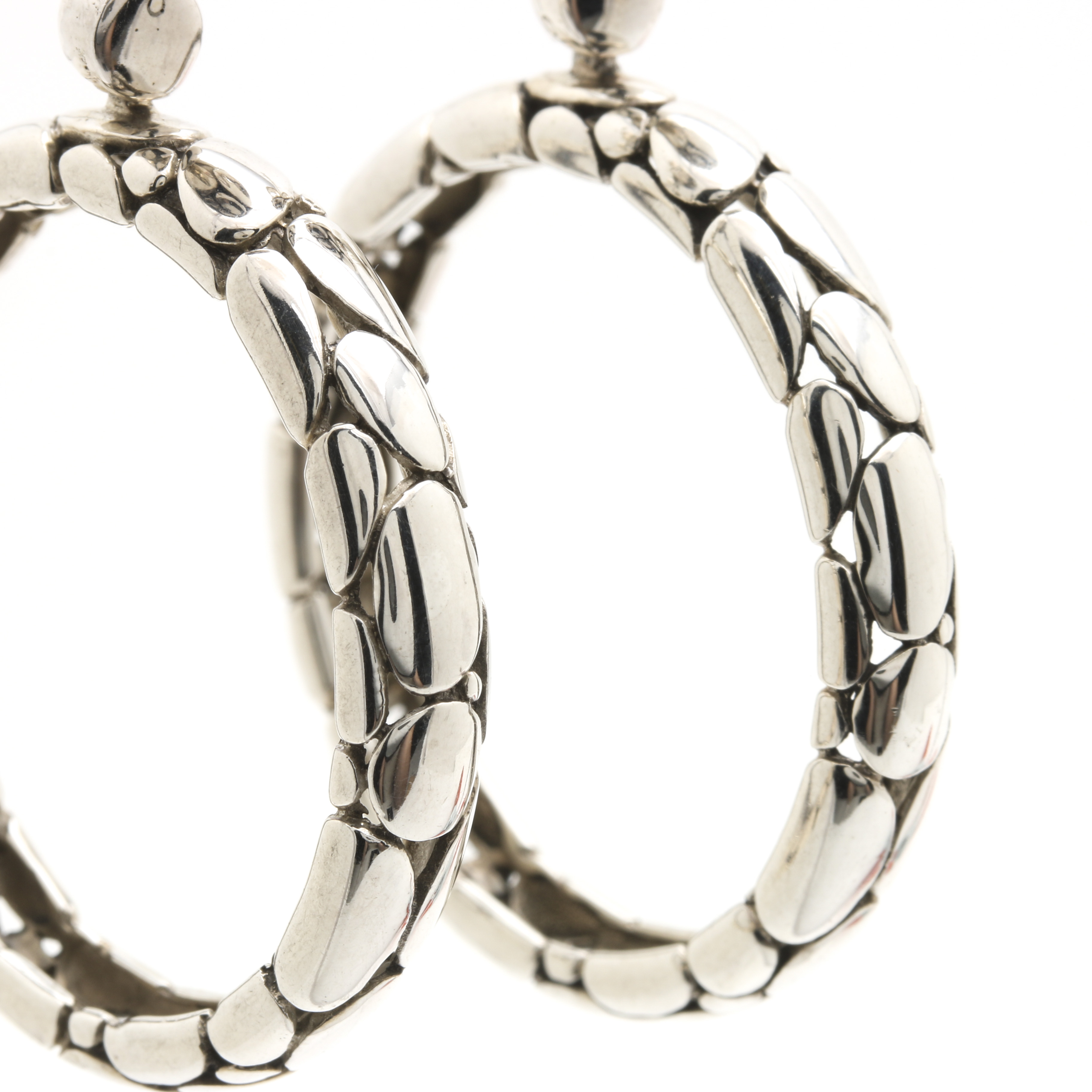 John Hardy Sterling Silver Kali Collection Earrings