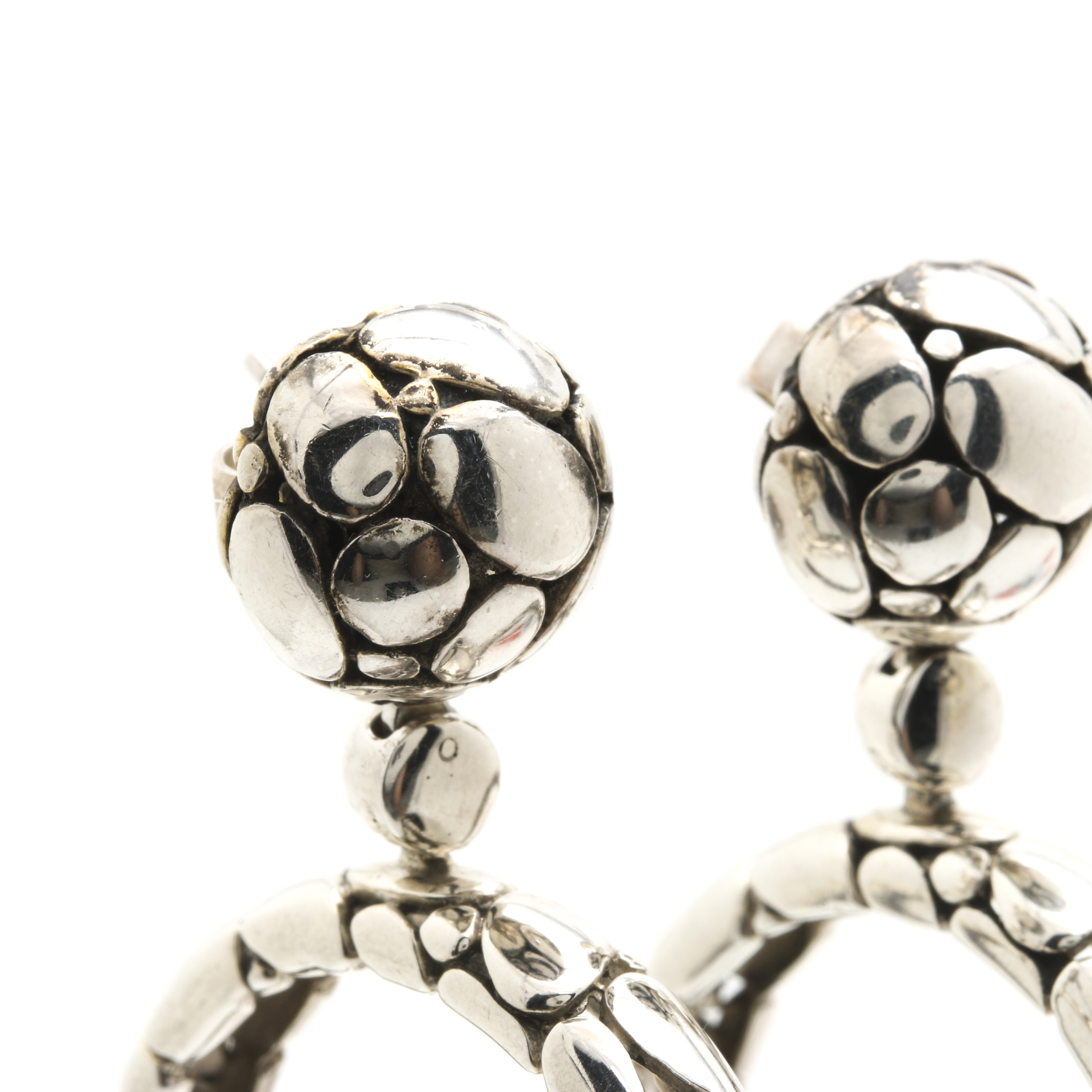 John Hardy Sterling Silver Kali Collection Earrings