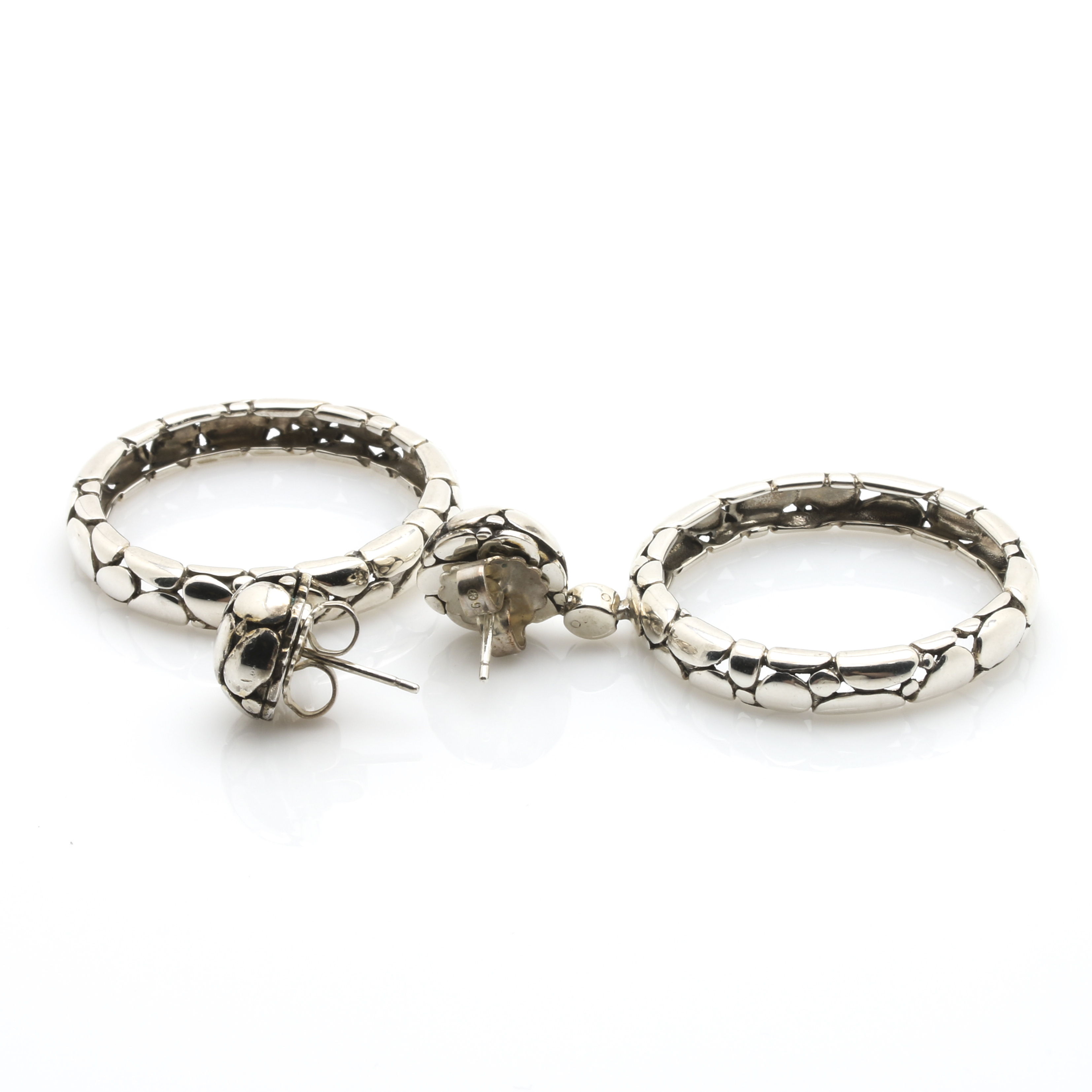 John Hardy Sterling Silver Kali Collection Earrings