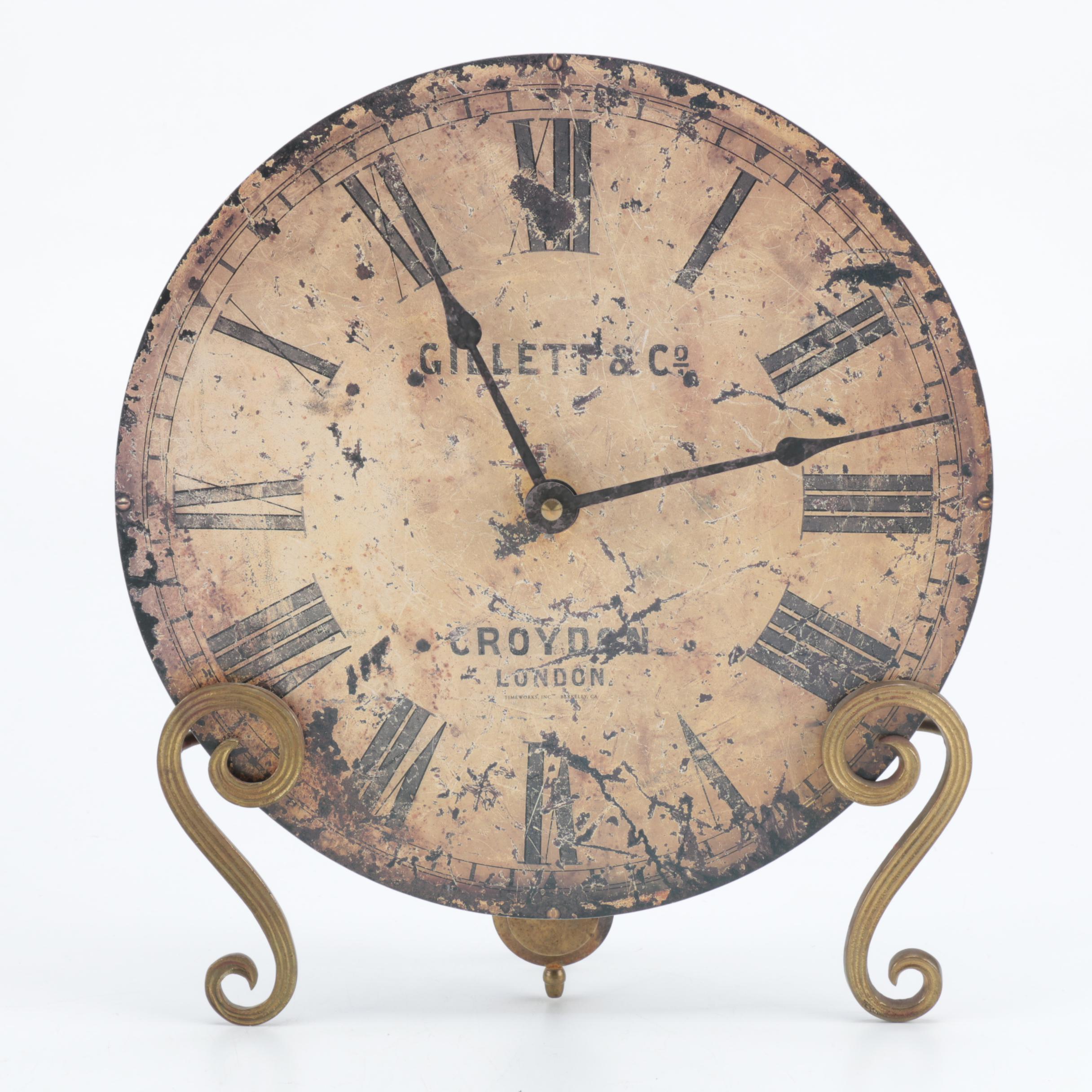 Round Table Clock by Timeworks Clock of Berkeley, California