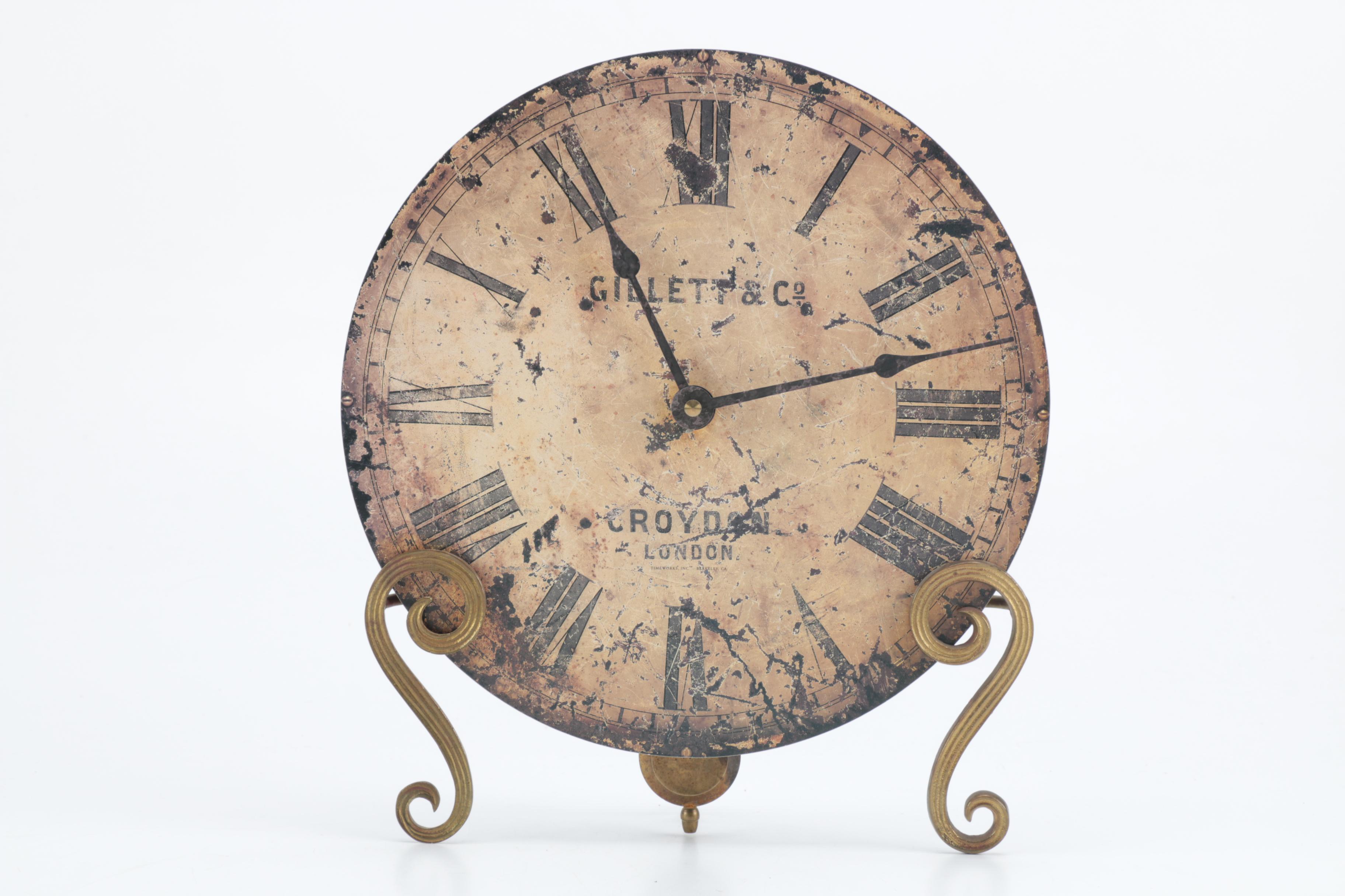 Round Table Clock by Timeworks Clock of Berkeley, California