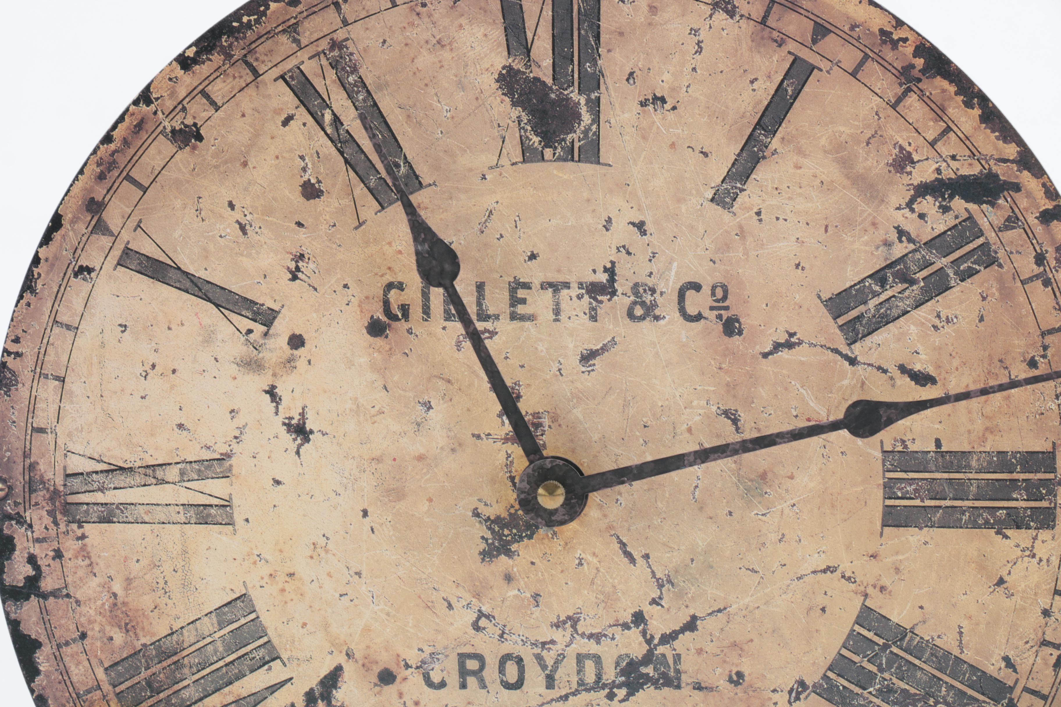 Round Table Clock by Timeworks Clock of Berkeley, California