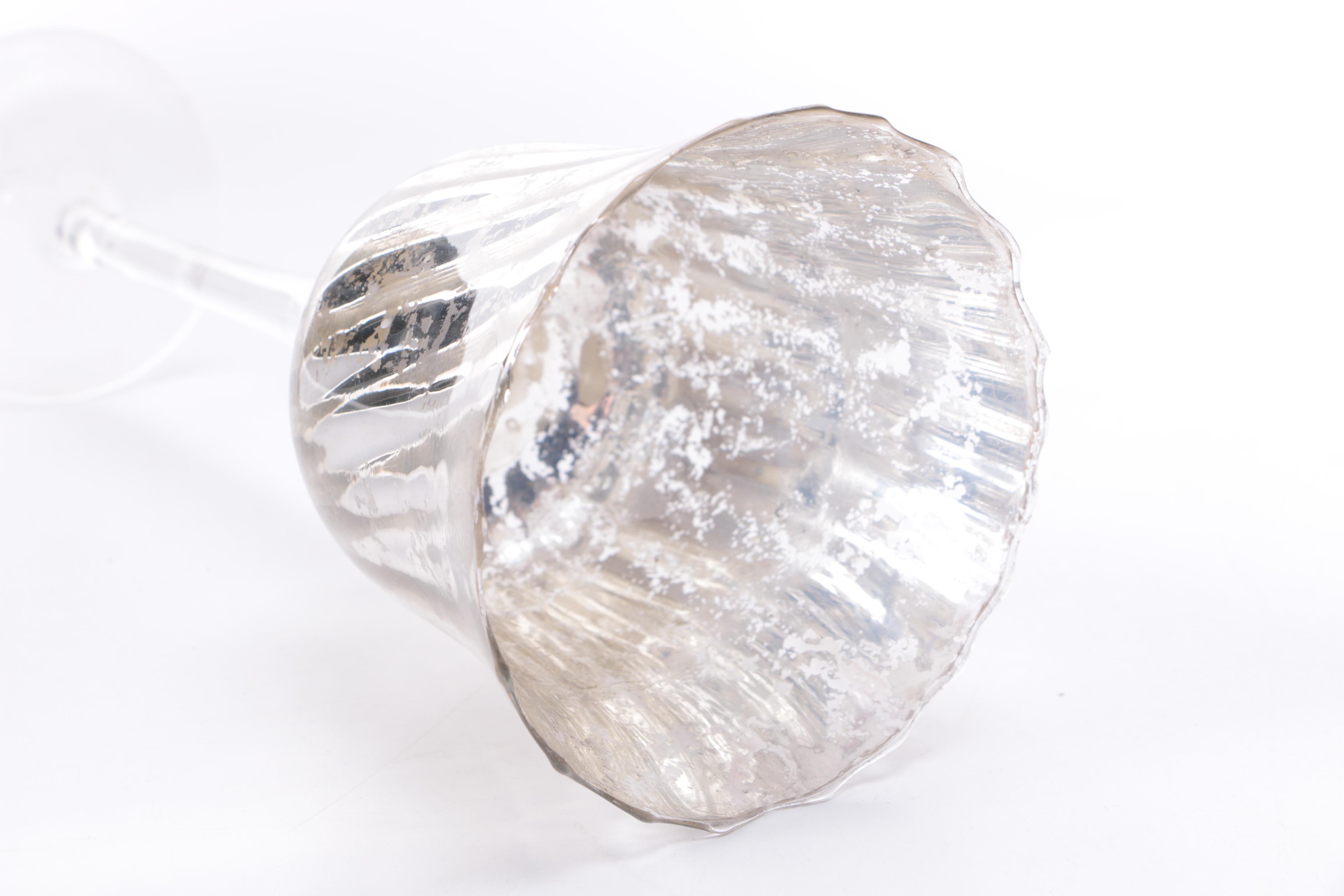 Silver Tone Mercury Glass Decor