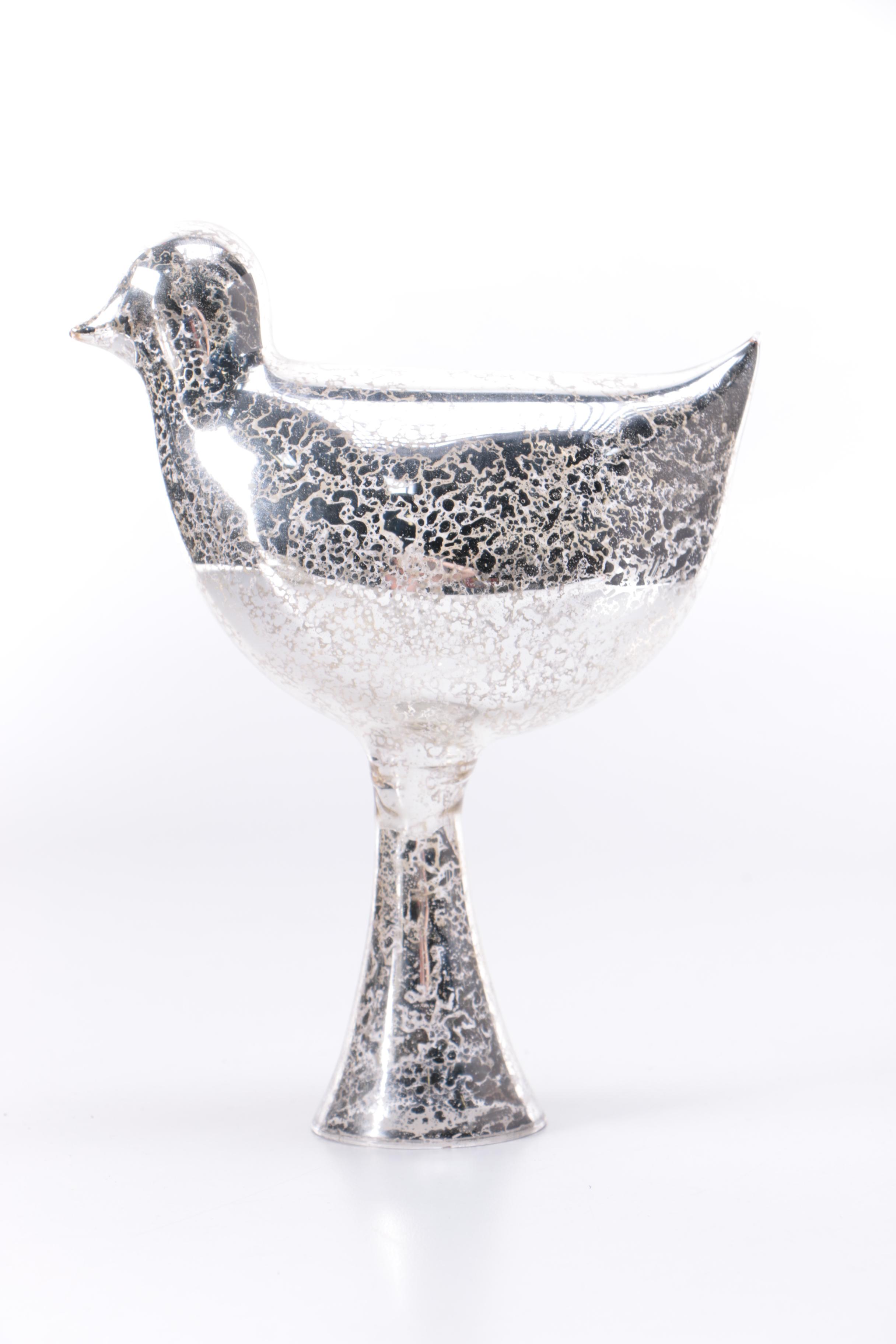 Silver Tone Mercury Glass Decor