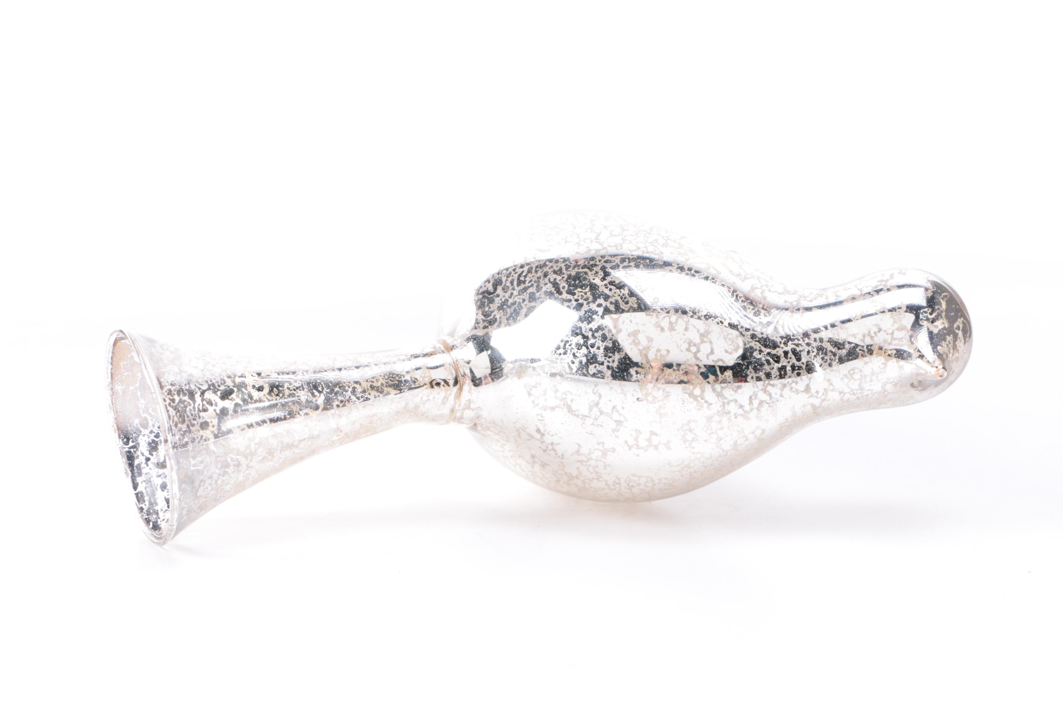 Silver Tone Mercury Glass Decor