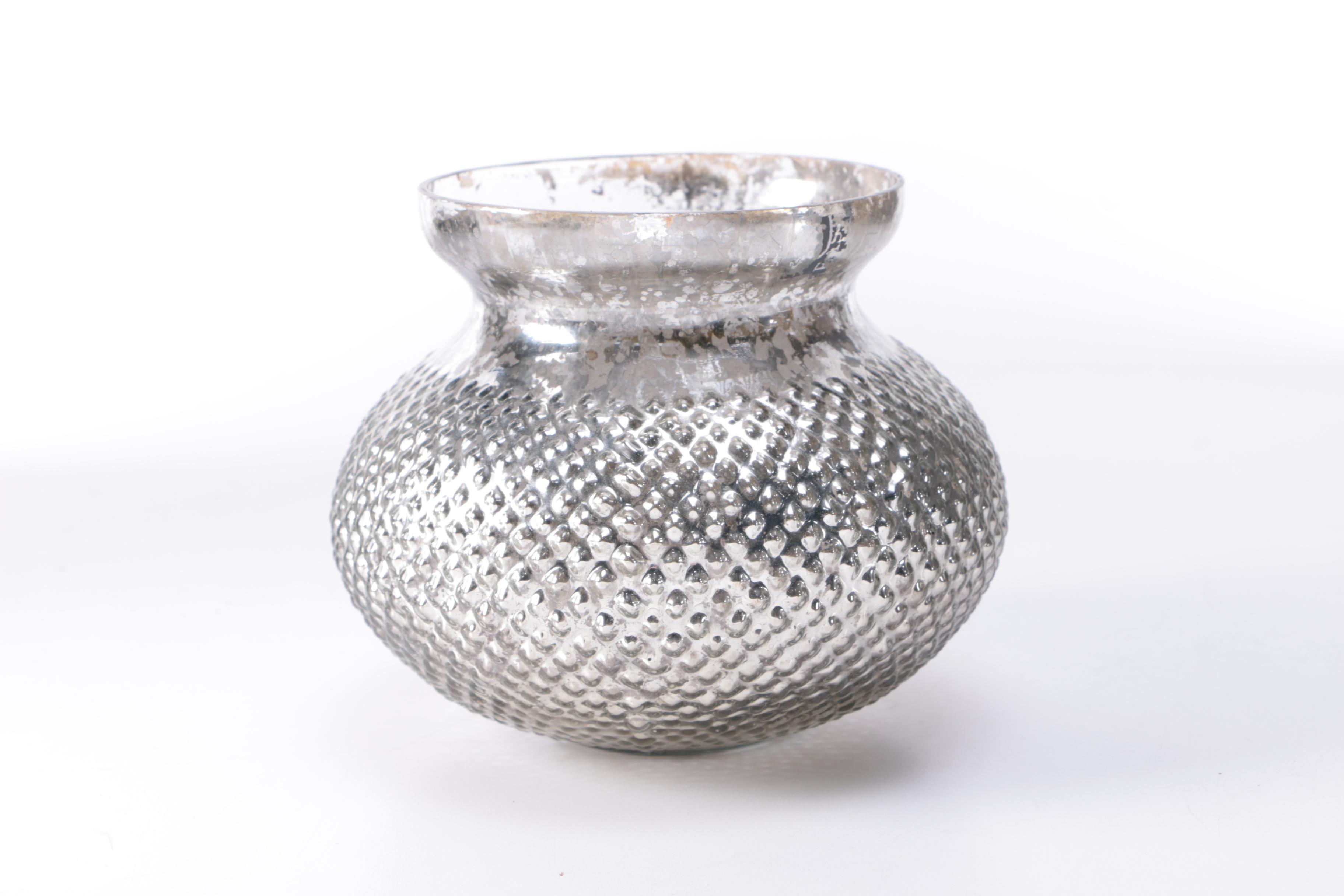 Silver Tone Mercury Glass Decor