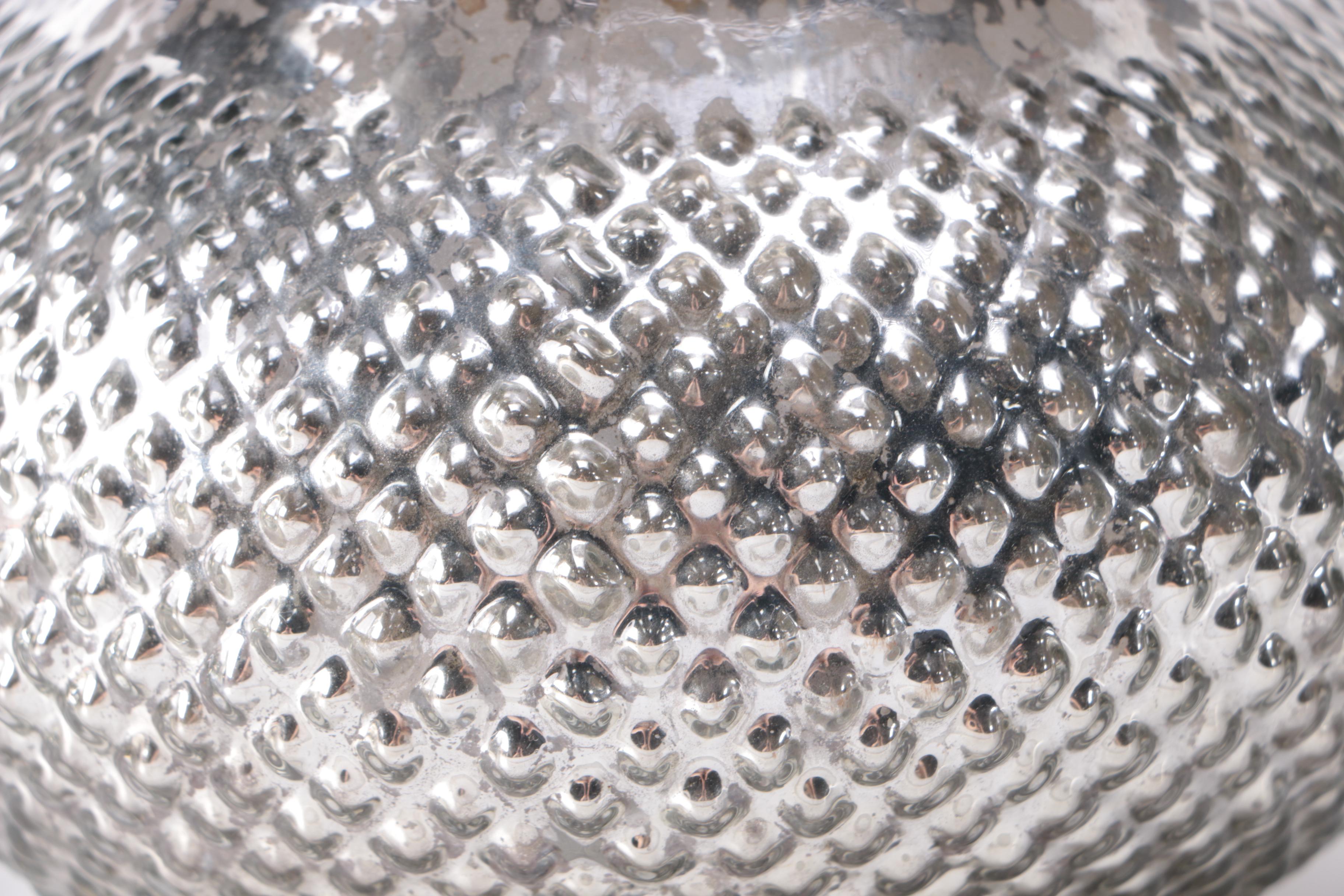 Silver Tone Mercury Glass Decor