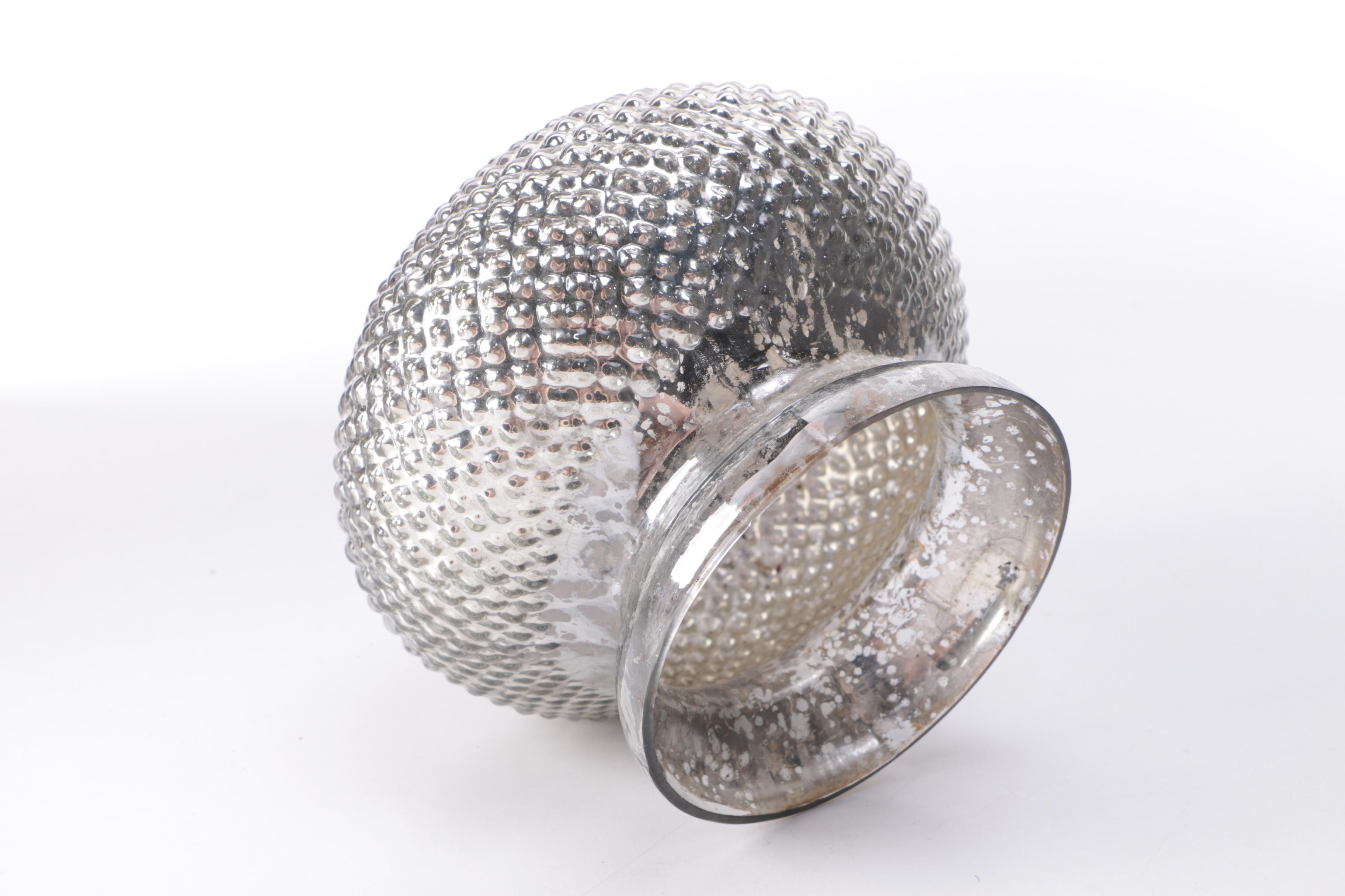 Silver Tone Mercury Glass Decor