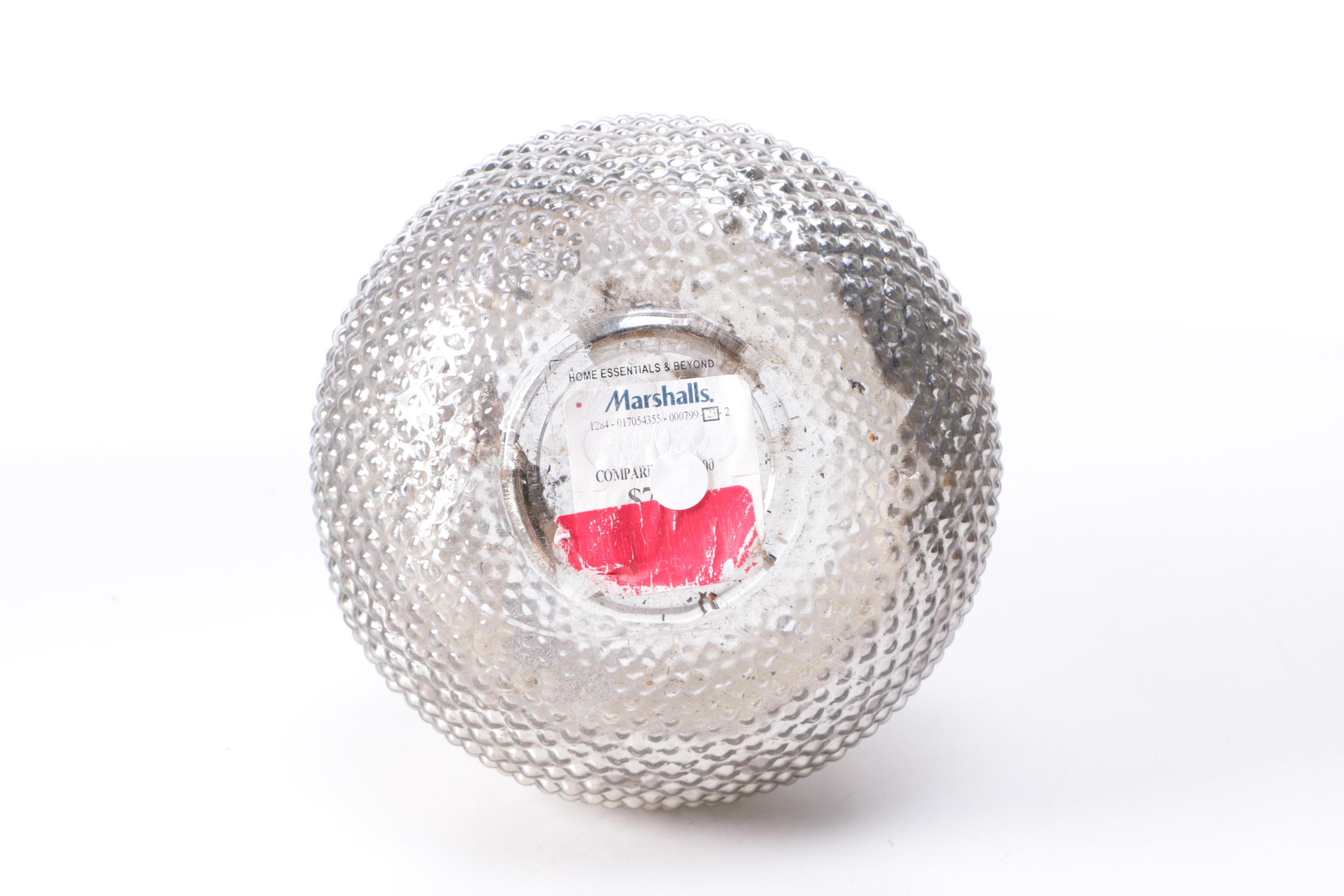 Silver Tone Mercury Glass Decor