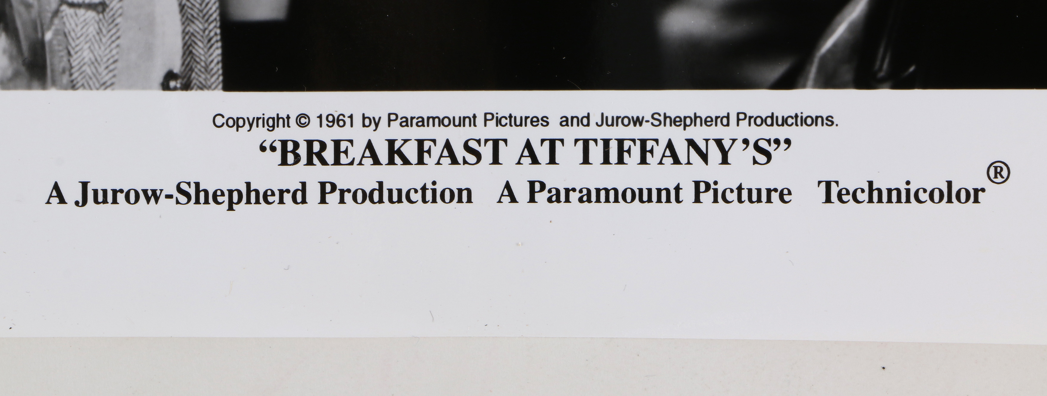 Reproduction Photo Stills After Scenes From "Breakfast at Tiffany's"