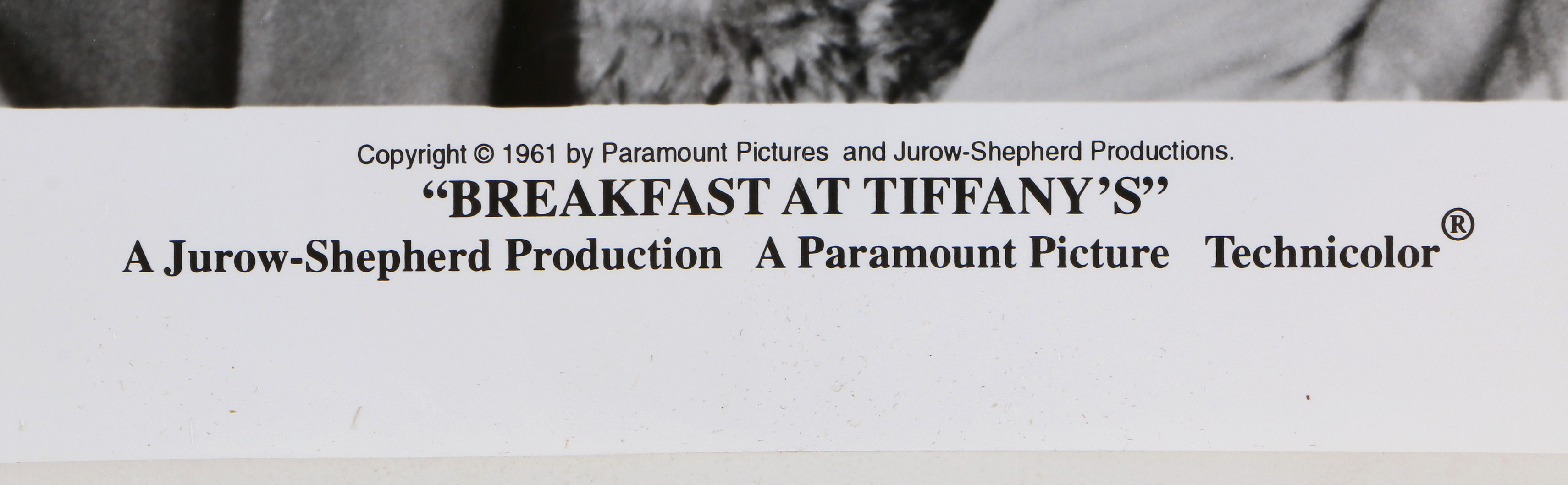 Reproduction Photo Stills After Scenes From "Breakfast at Tiffany's"